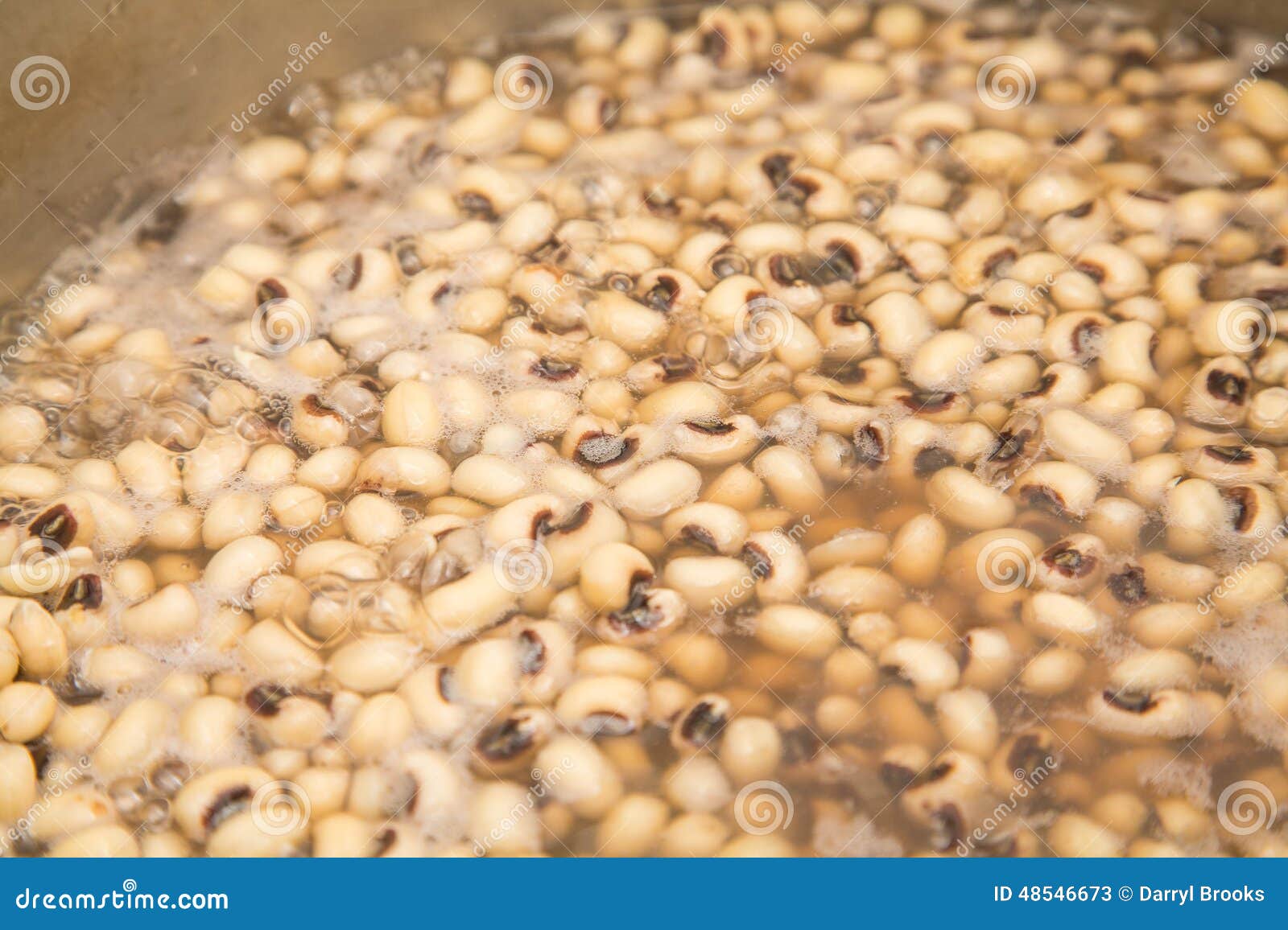 BlackEyed Peas Boiling stock image. Image of vegetable 48546673