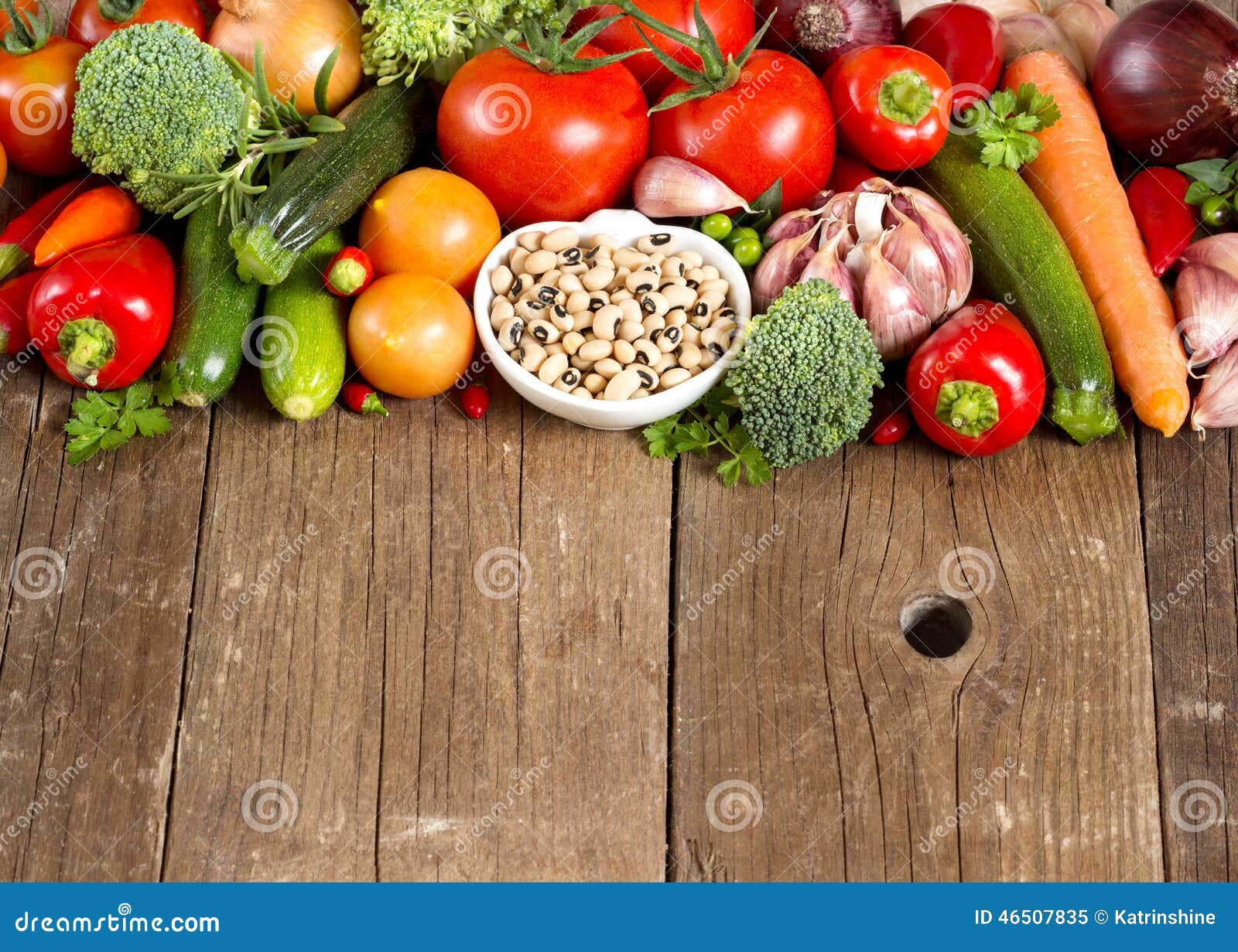 Black Eyed Peas and Vegetables Stock Image Image of wood, legume