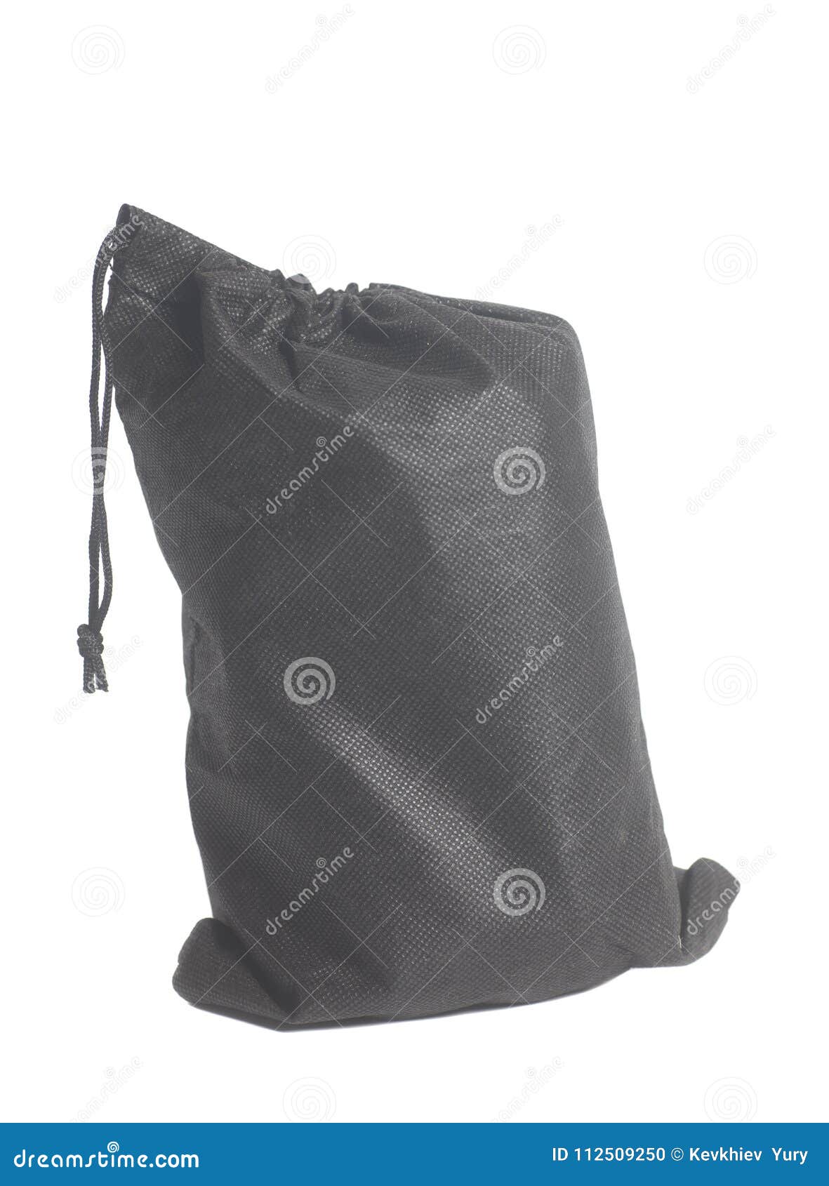 Black fabric bag stock photo. Image of fiber, handle 112509250