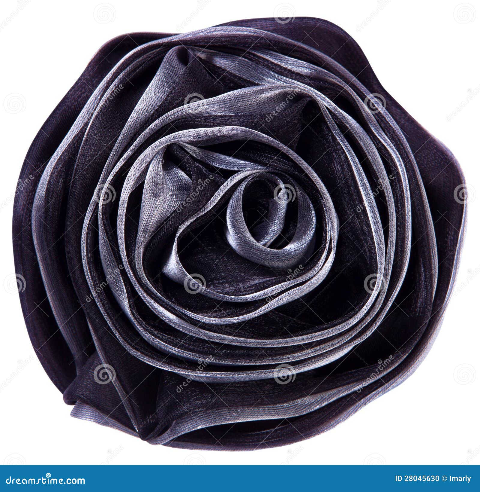 Black Fabric Flower Rose Stock Photo Image 28045630