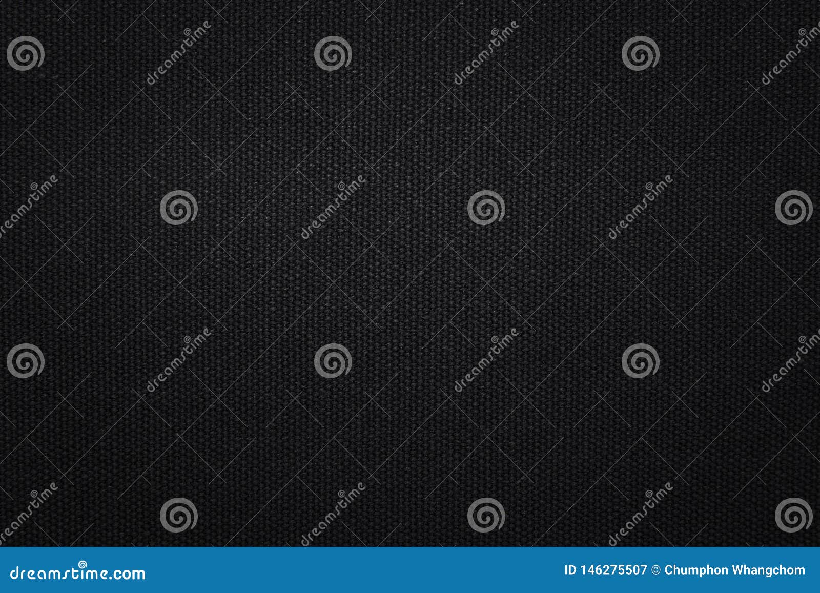 Black Fabric Texture Background. Detail of Canvas Textile Material