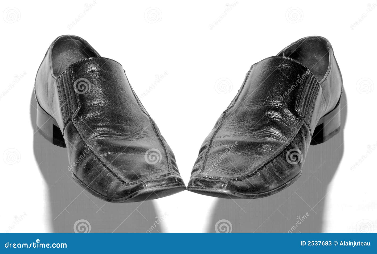 Black fashion shoes stock image. Image of clothes, leather - 2537683