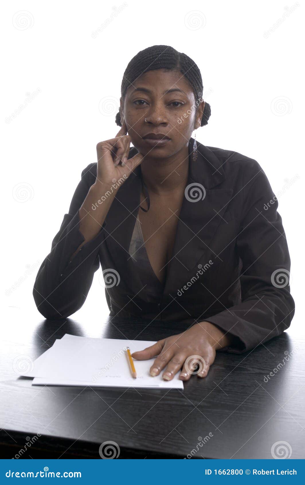 Black Female Executive Stock Photo - Image: 1662800