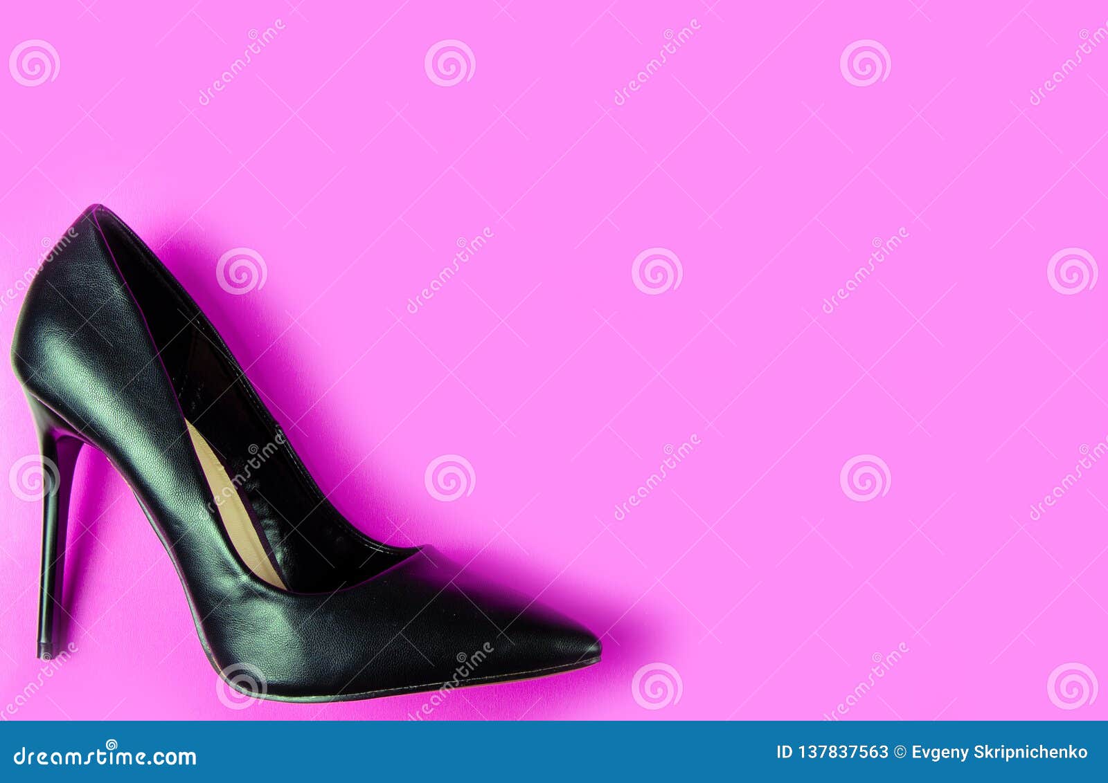 Black Female High Heel Shoes Stock Image - Image of pink, luxury: 137837563