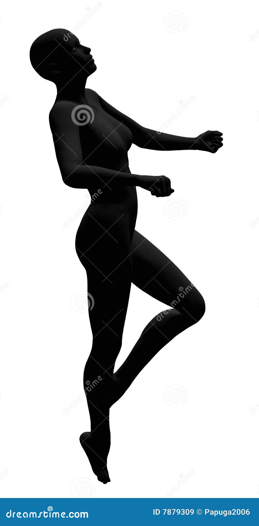 Black female mannequin stock illustration. Illustration of female 7879309