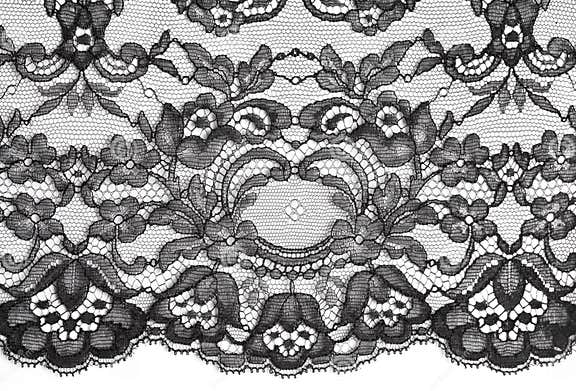 Black Fine Lace Floral Texture Stock Photo - Image of texture, lingerie ...