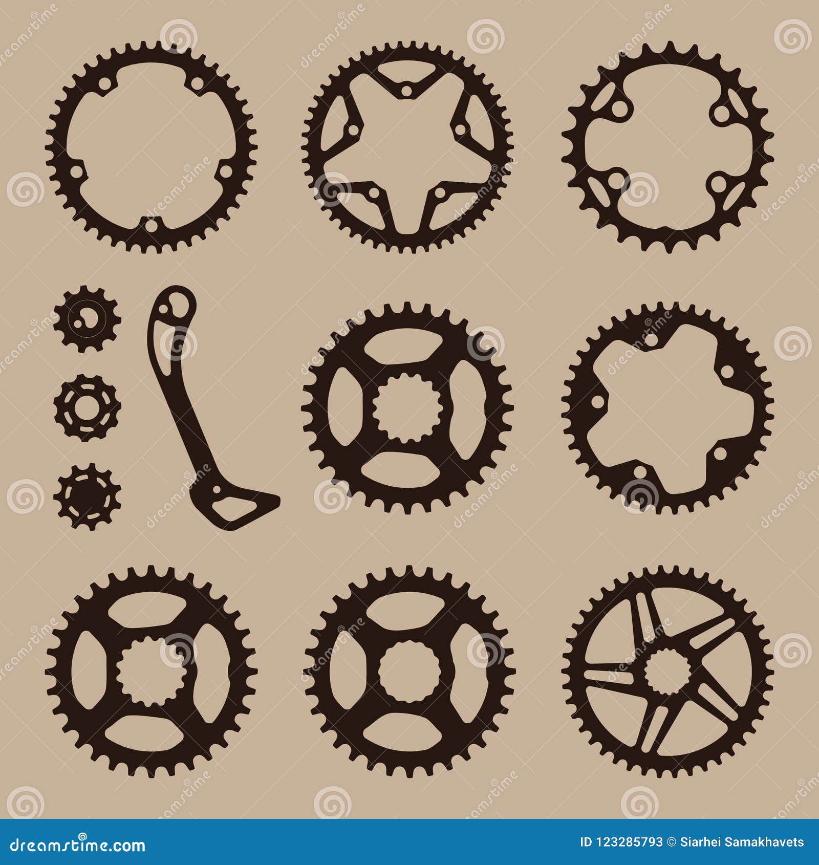 bicycle gear cogwheel sprocket s chain wheel