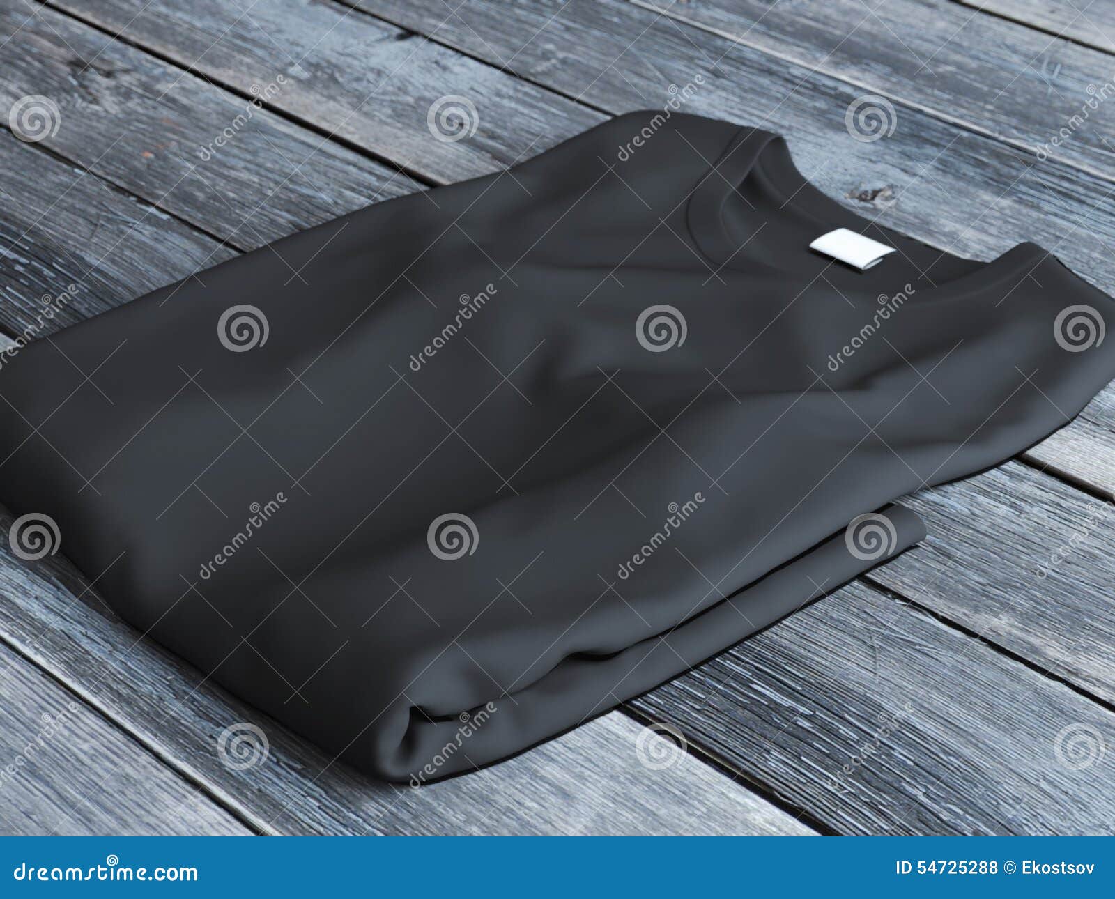 Black folded t-shirt stock photo. Image of textile, grey - 54725288