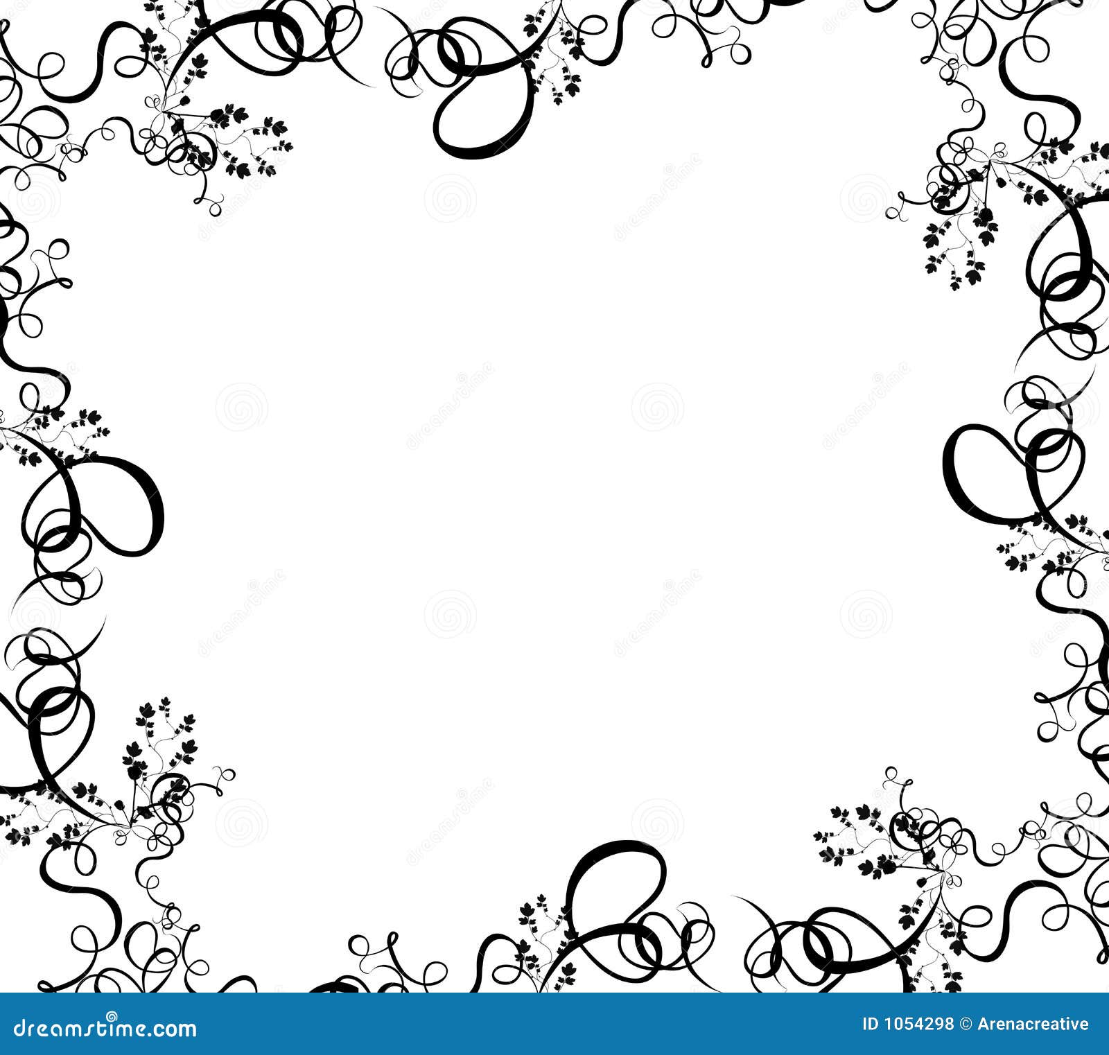 Background Border Design Black And White Butterfly