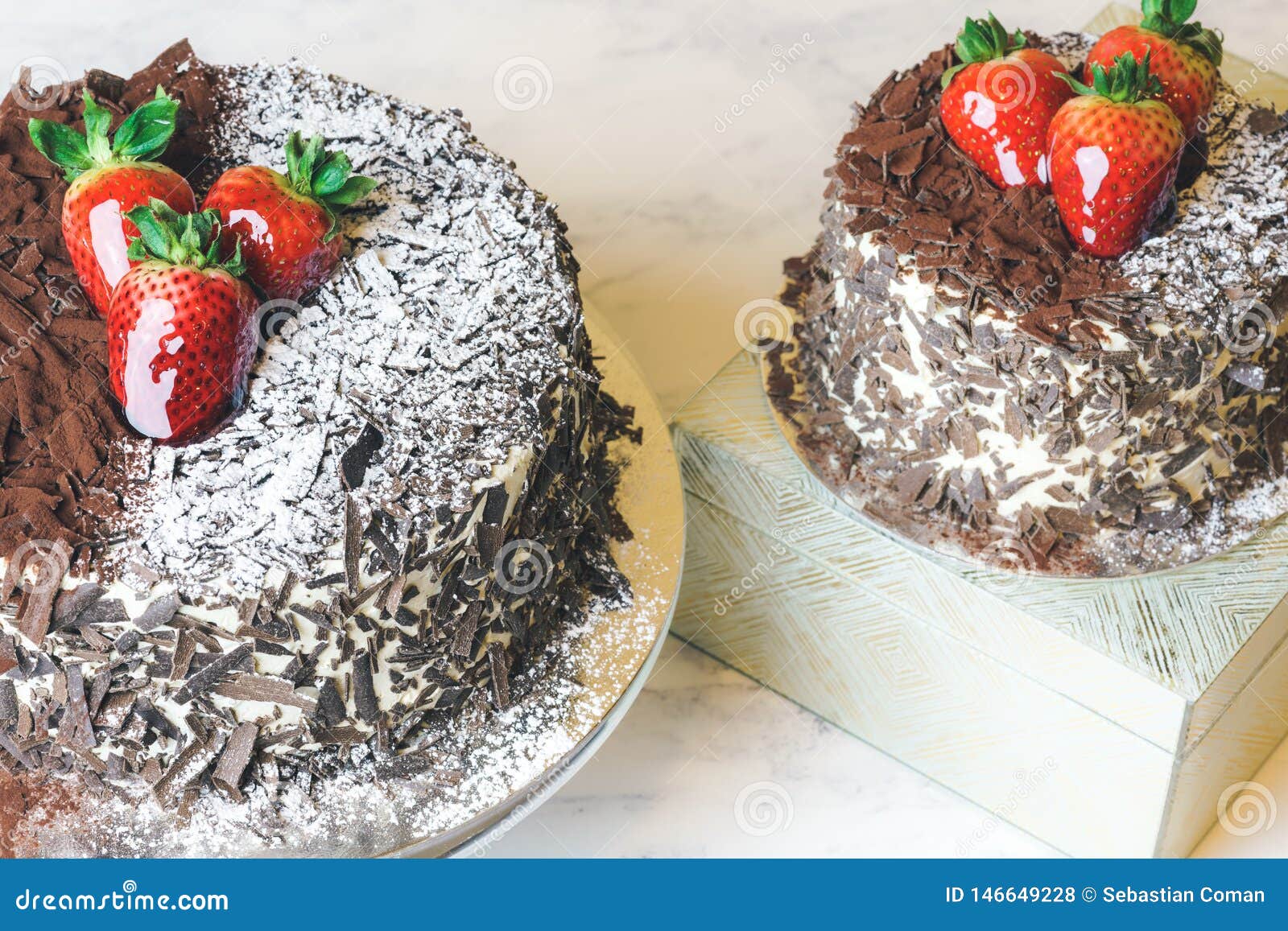 Black Forest Cake. Schwarzwald Torte with Chocolate and Strawberry Stock Photo Image of