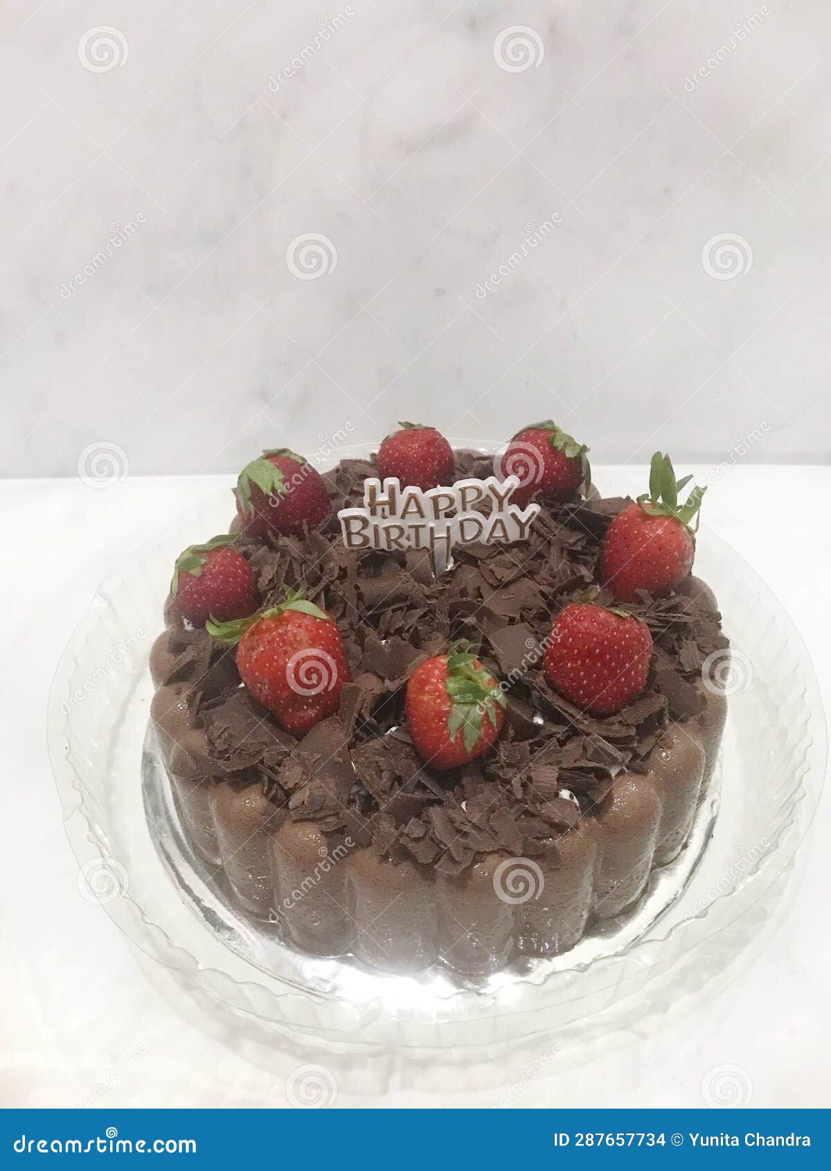 Black Forest Pudding Cake stock photo. Image of pudding 287657734