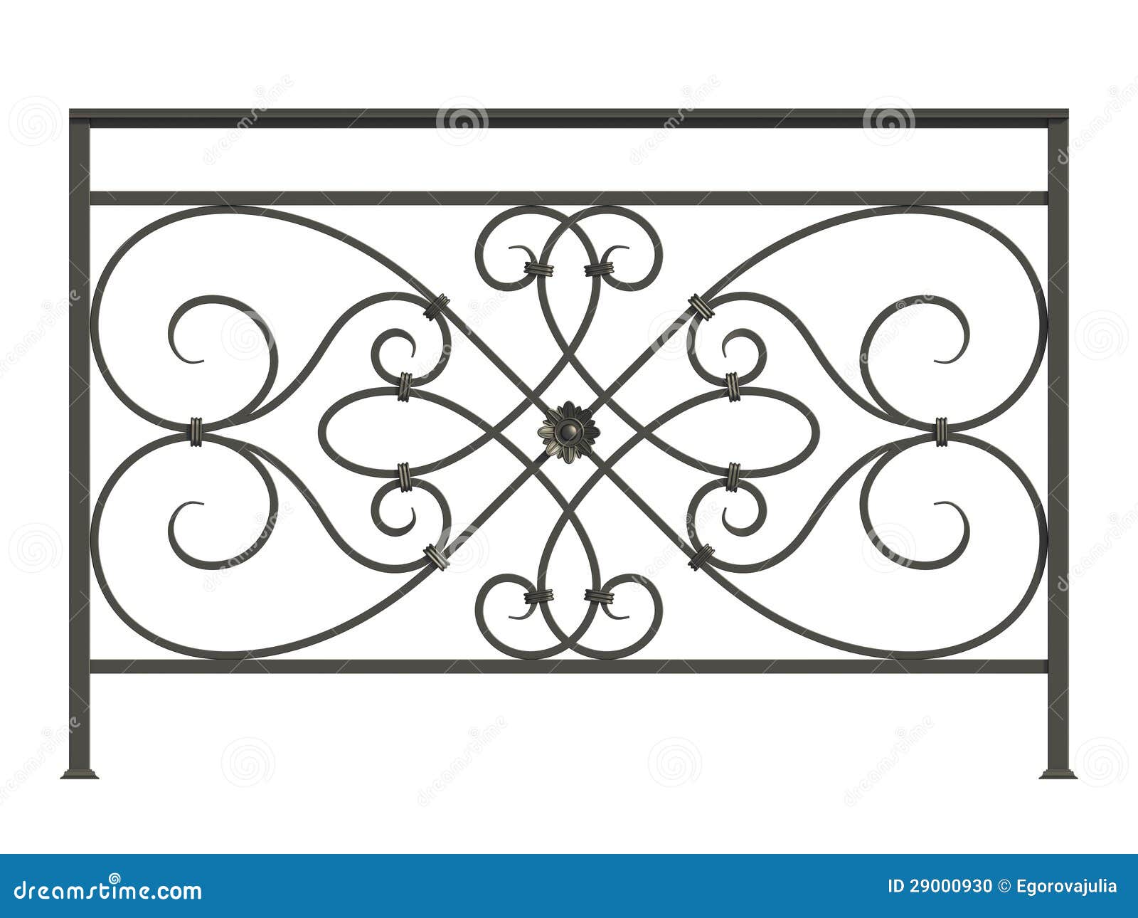 Black Forged Lattice Stock Photo - Image: 29000930