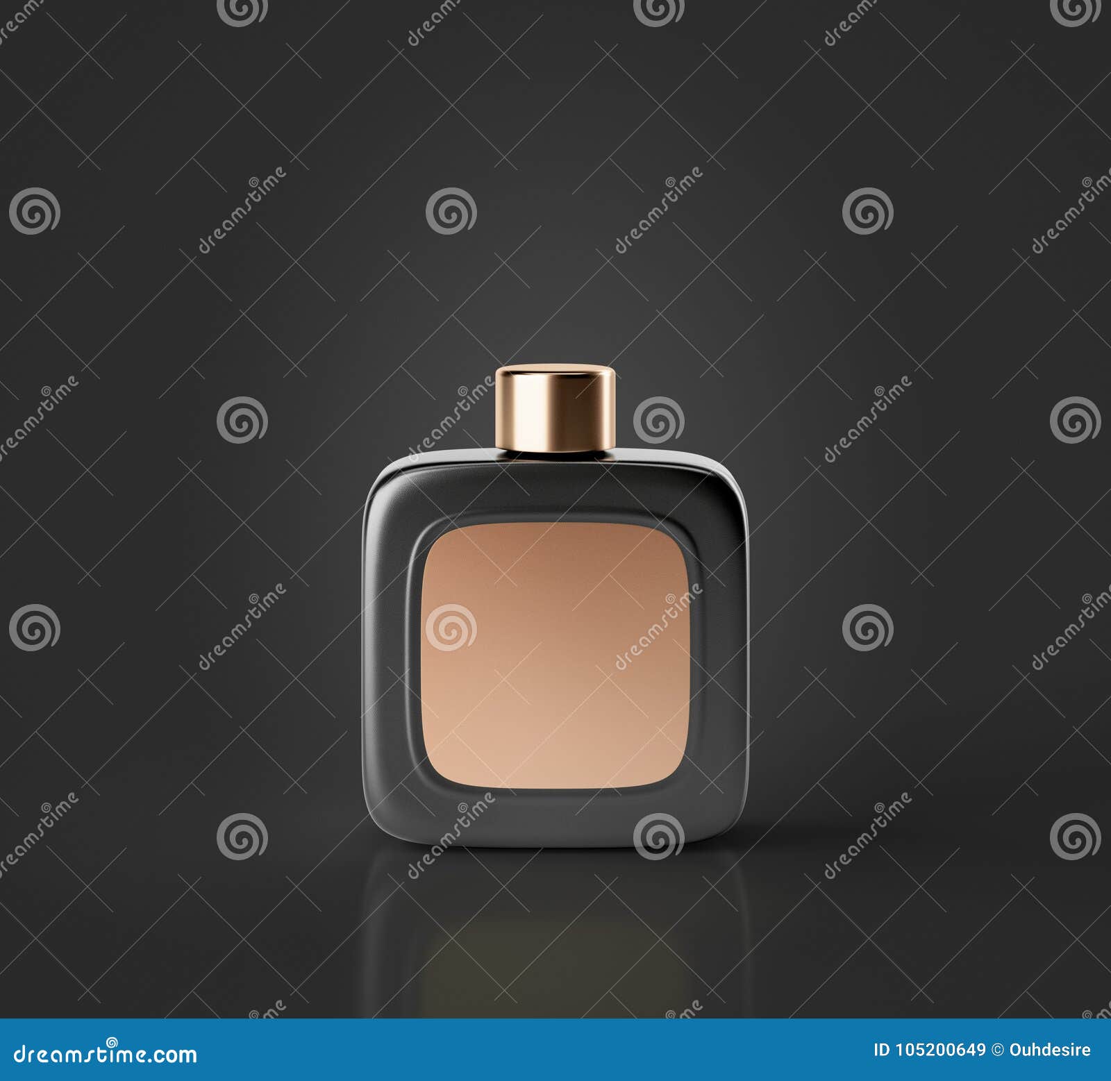 Download Black Fragrance Perfume Bottle Mockup Stock Illustration ...