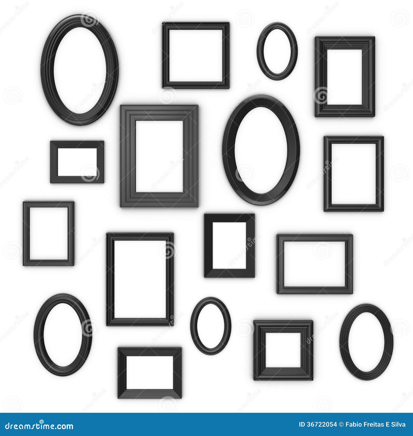Black frames stock illustration. Illustration of rectangle 36722054