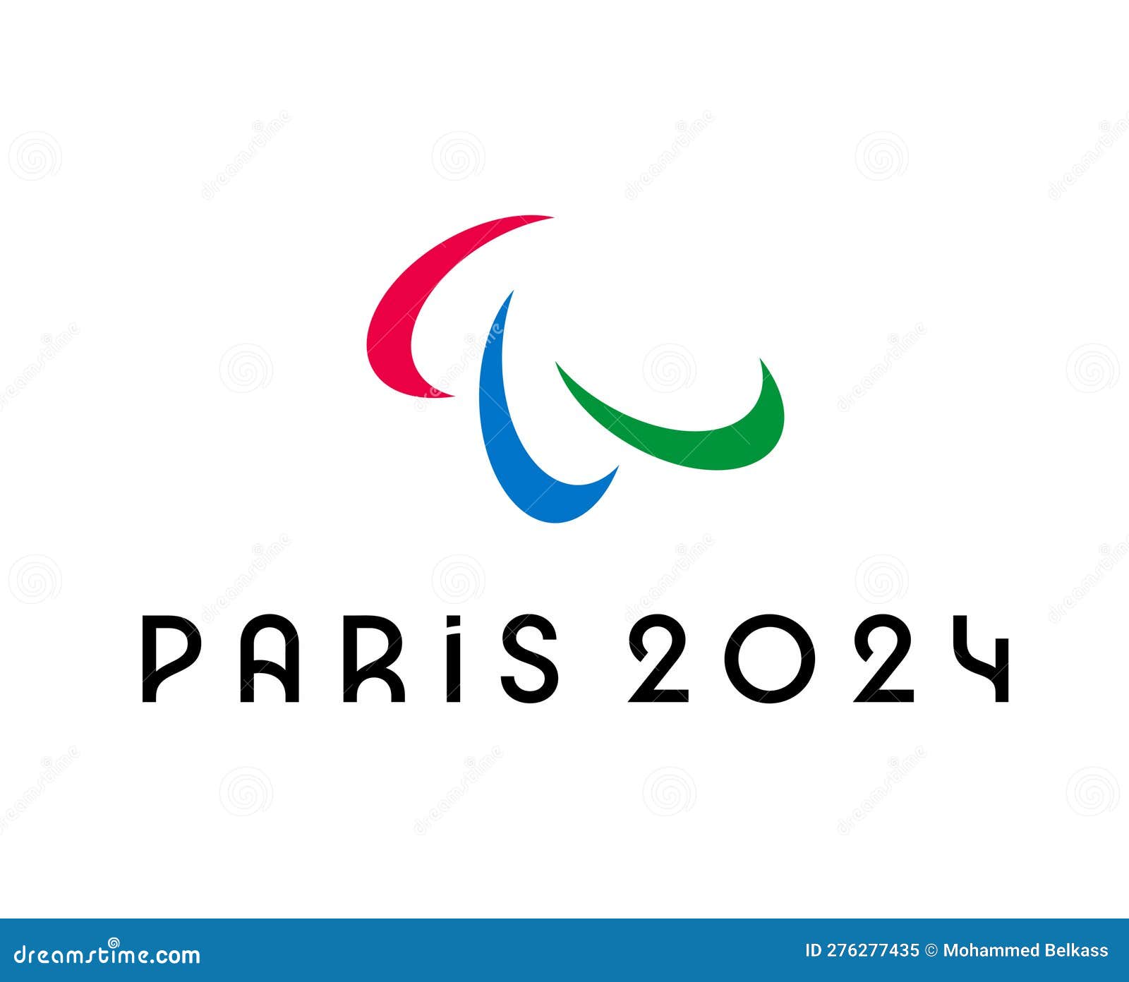 Paralympic Games Paris 2024 Logo Official Symbol Editorial Image ...