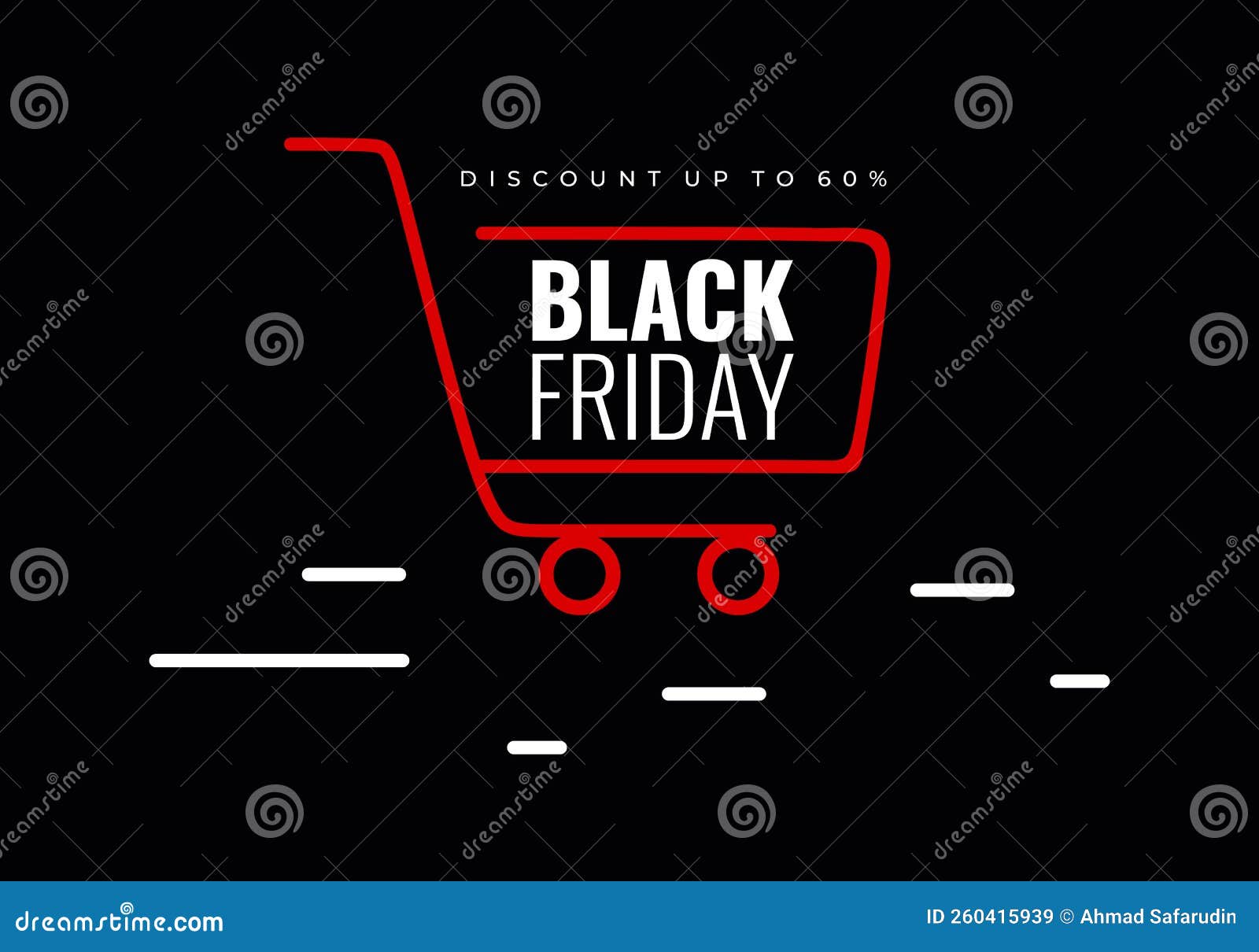Black Friday Background Celebrated on November 25 Stock Vector