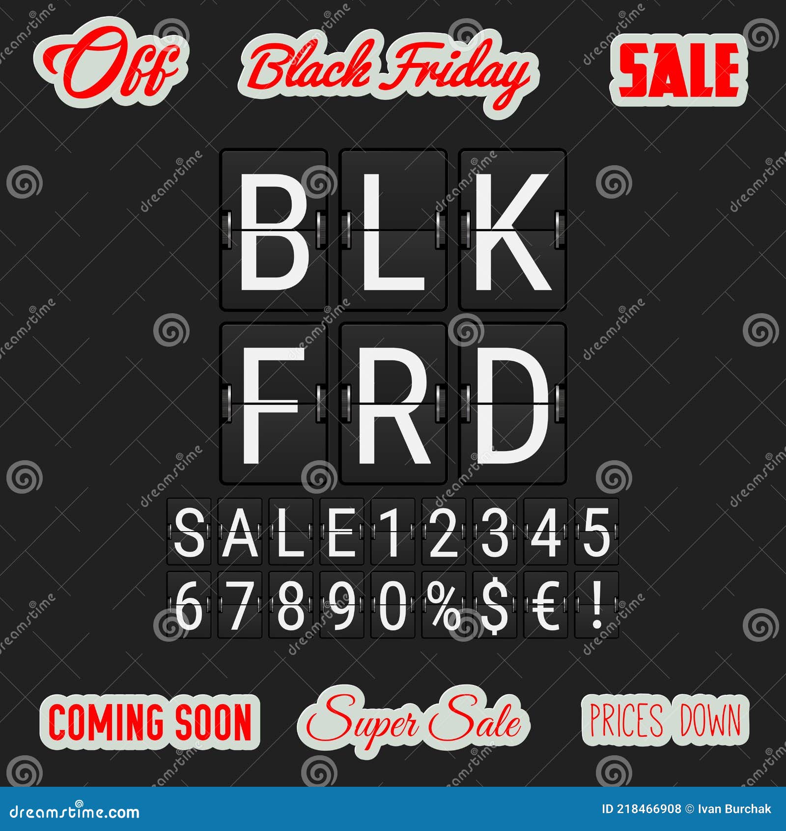 Black Friday Coming Soon stock vector. Illustration of analog 218466908