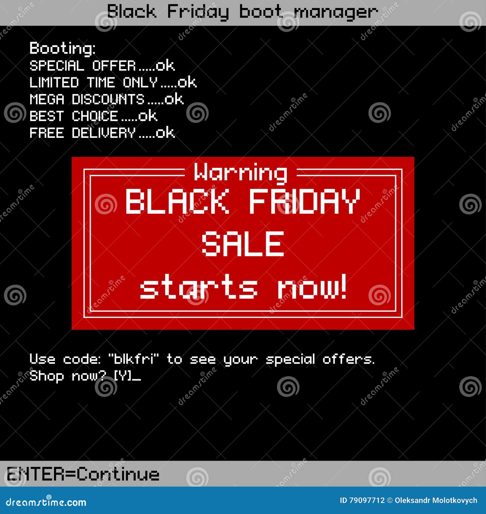 Black Friday Sale Background In Old Computer Style Vector Illustration Stock Vector Illustration Of Background Christmas 79097712
