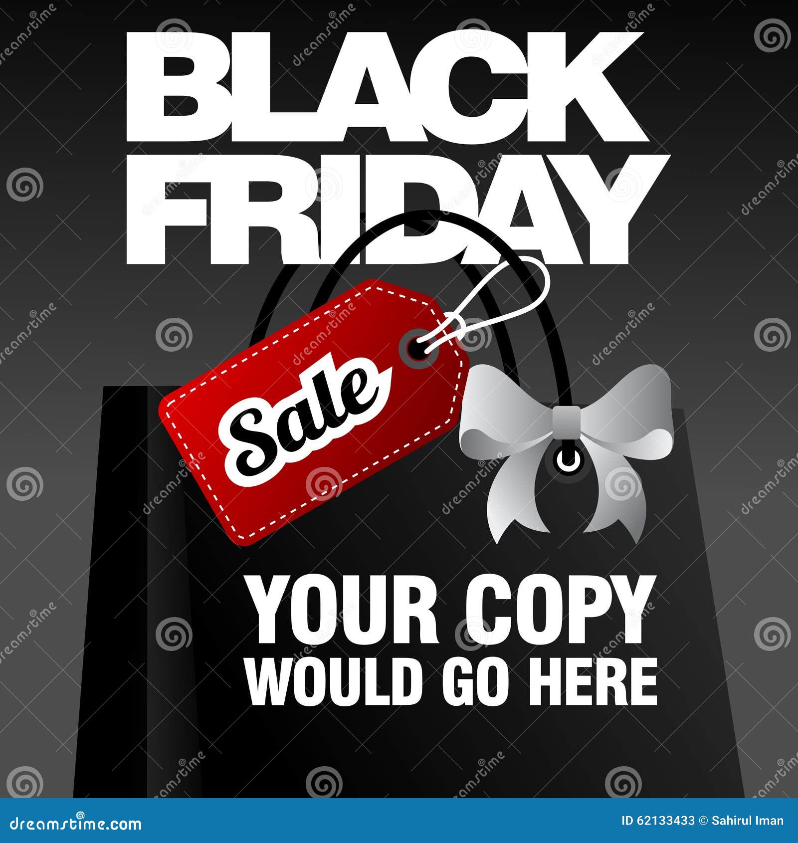 Black Friday Sale Discount And Voucher Template Stock Vector