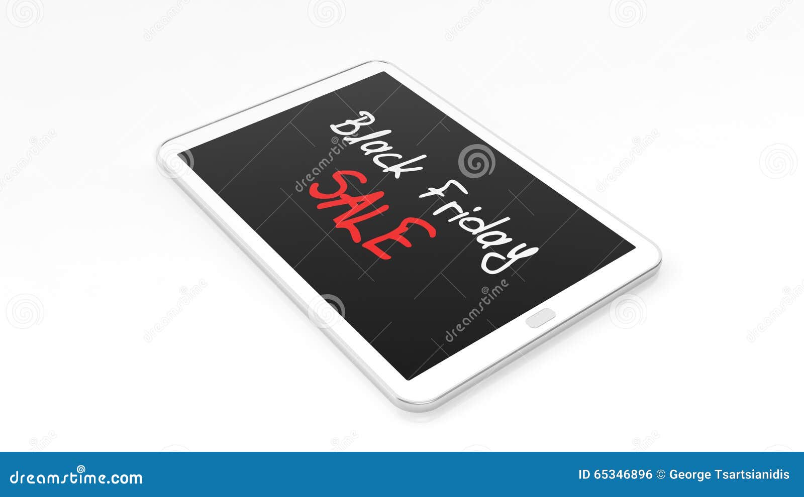 Black Friday Sale Text on Laptops Screen Stock Illustration