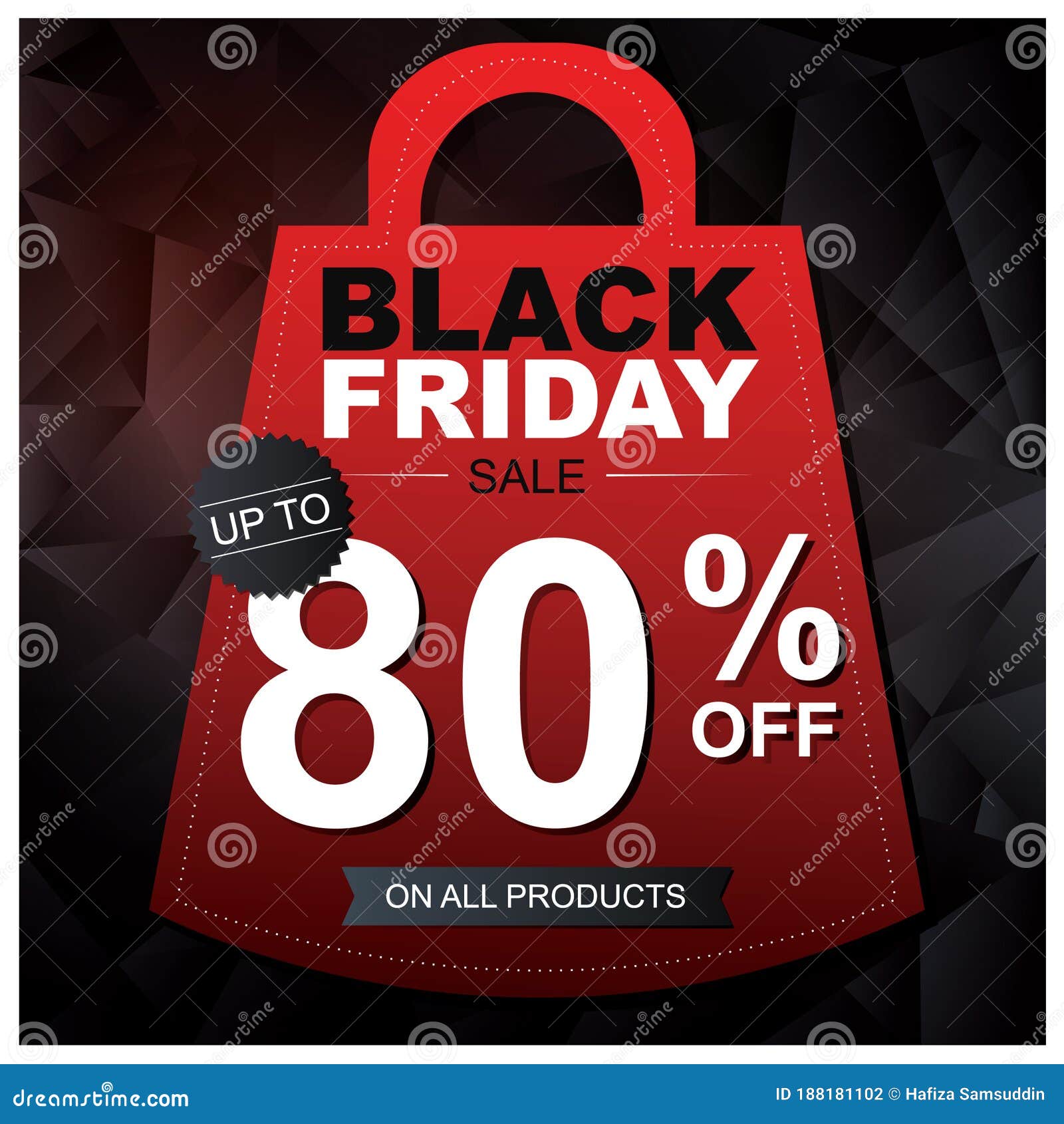 Black Friday Sale Wallpaper. Vector Illustration Decorative Design
