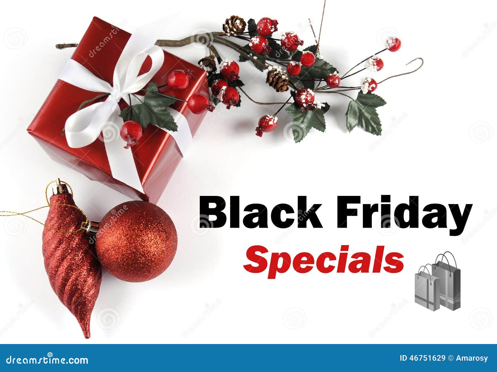  Black  Friday  Specials Sale Message Greeting With Christmas  