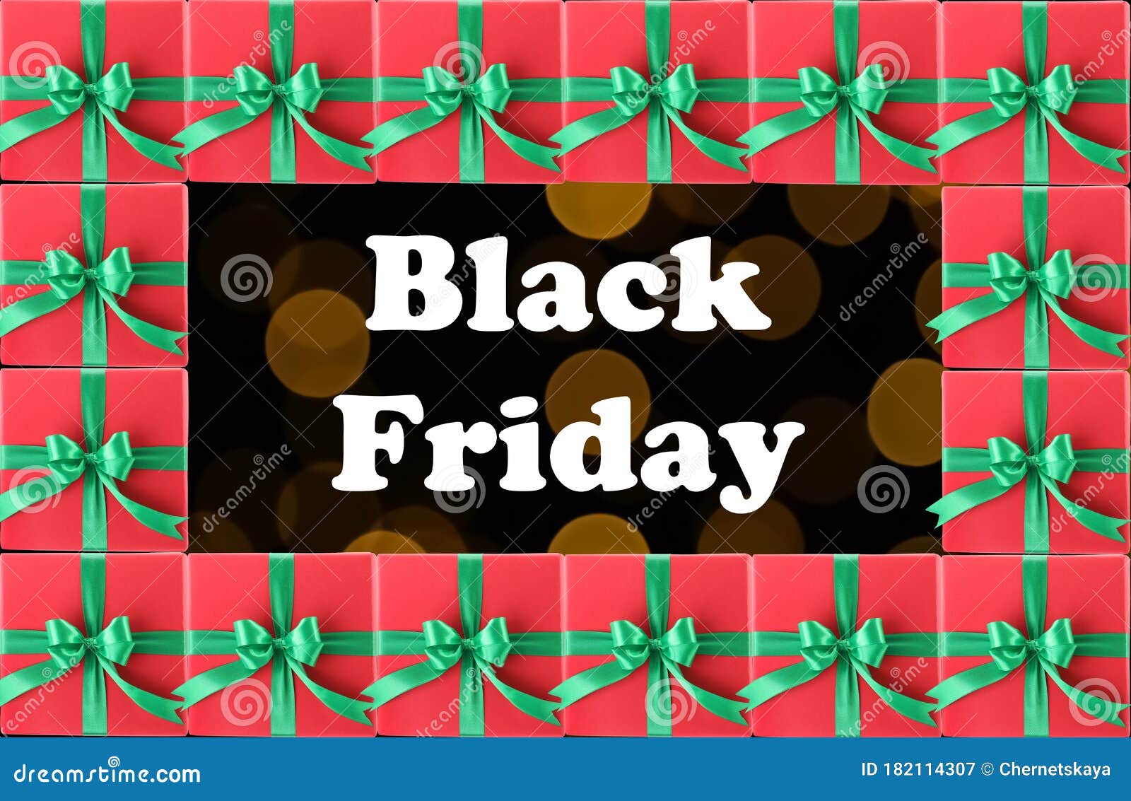 Black Friday. Words and Many Gift Boxes Stock Illustration Illustration of holiday, presents