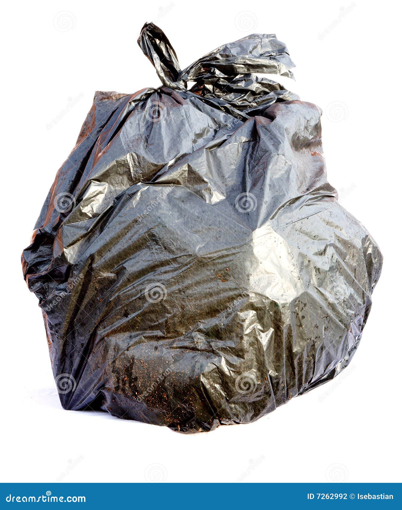 Black garbage bag stock photo. Image of grunge, black 7262992