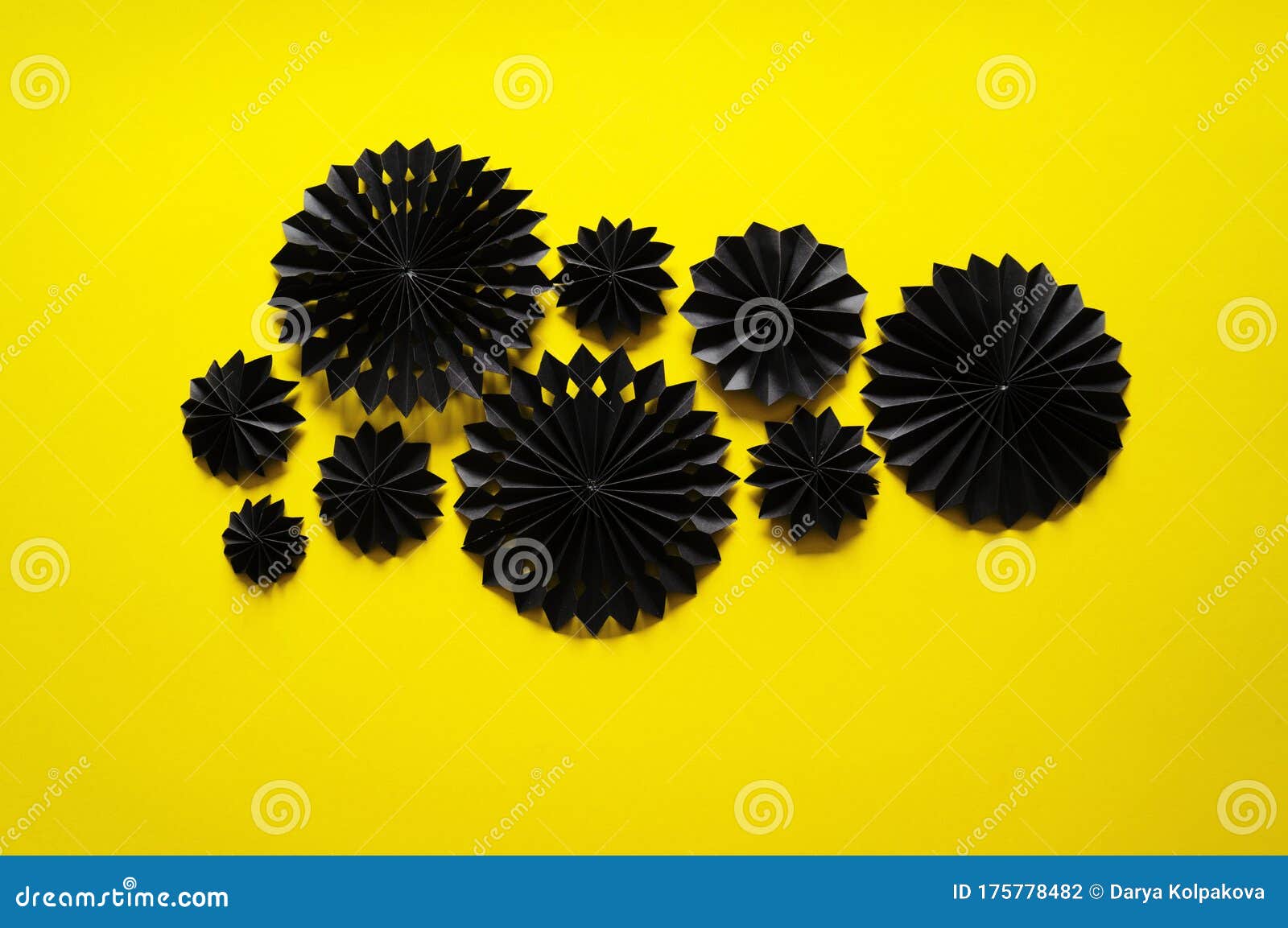 Black garland of paper stock photo. Image of celebrate - 175778482