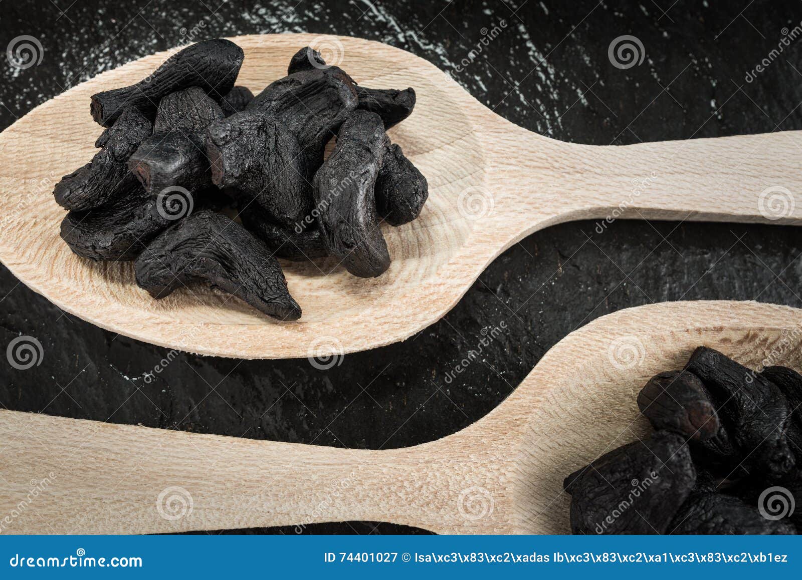 Black garlic stock image. Image of smoked, kitchen, food 74401027