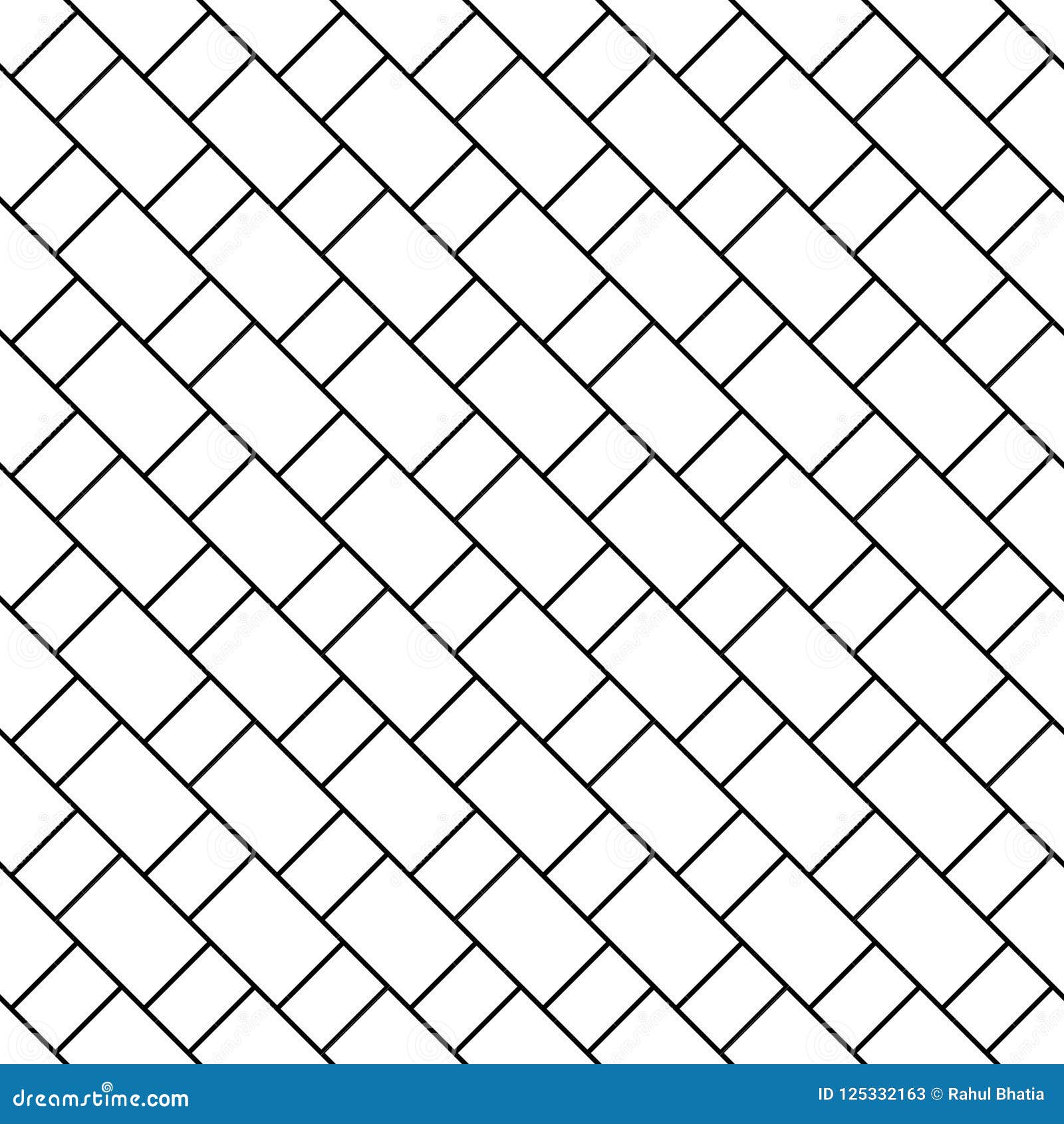 black geometric seamless pattern in white background