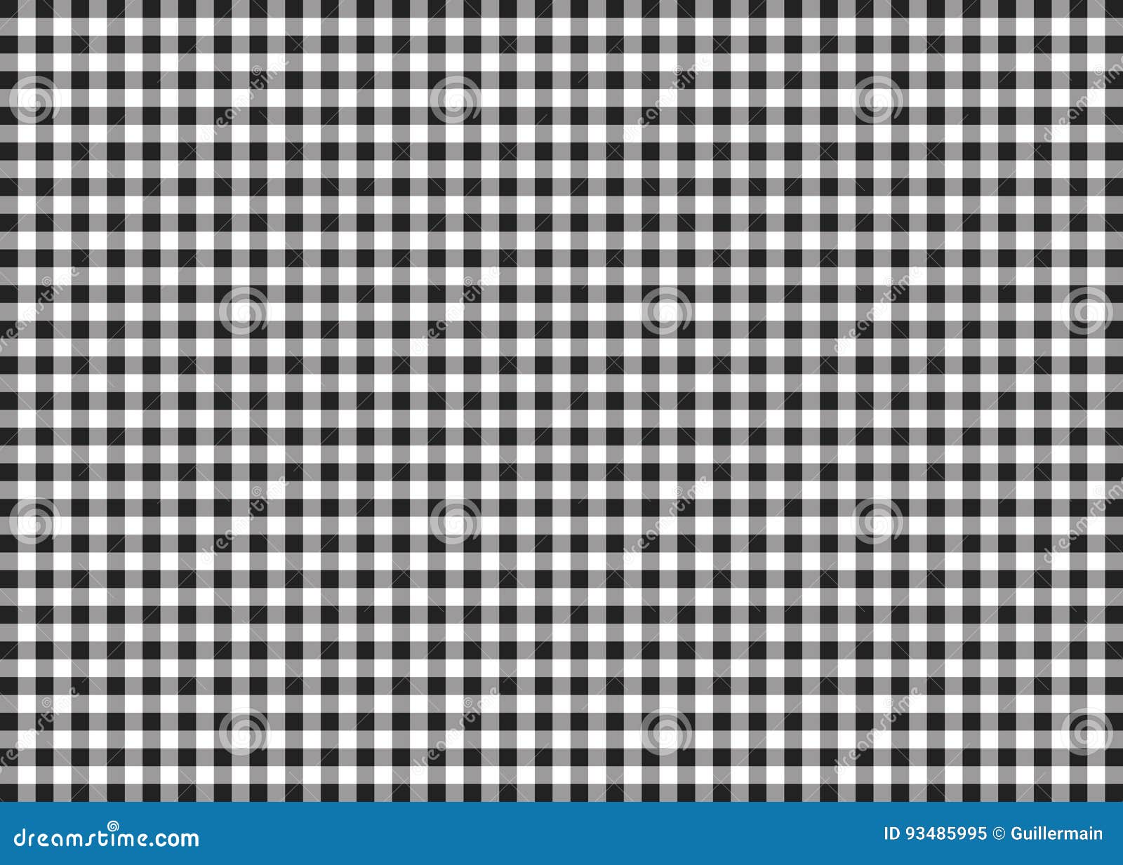 Black Gingham Pattern Background Stock Illustration Illustration of