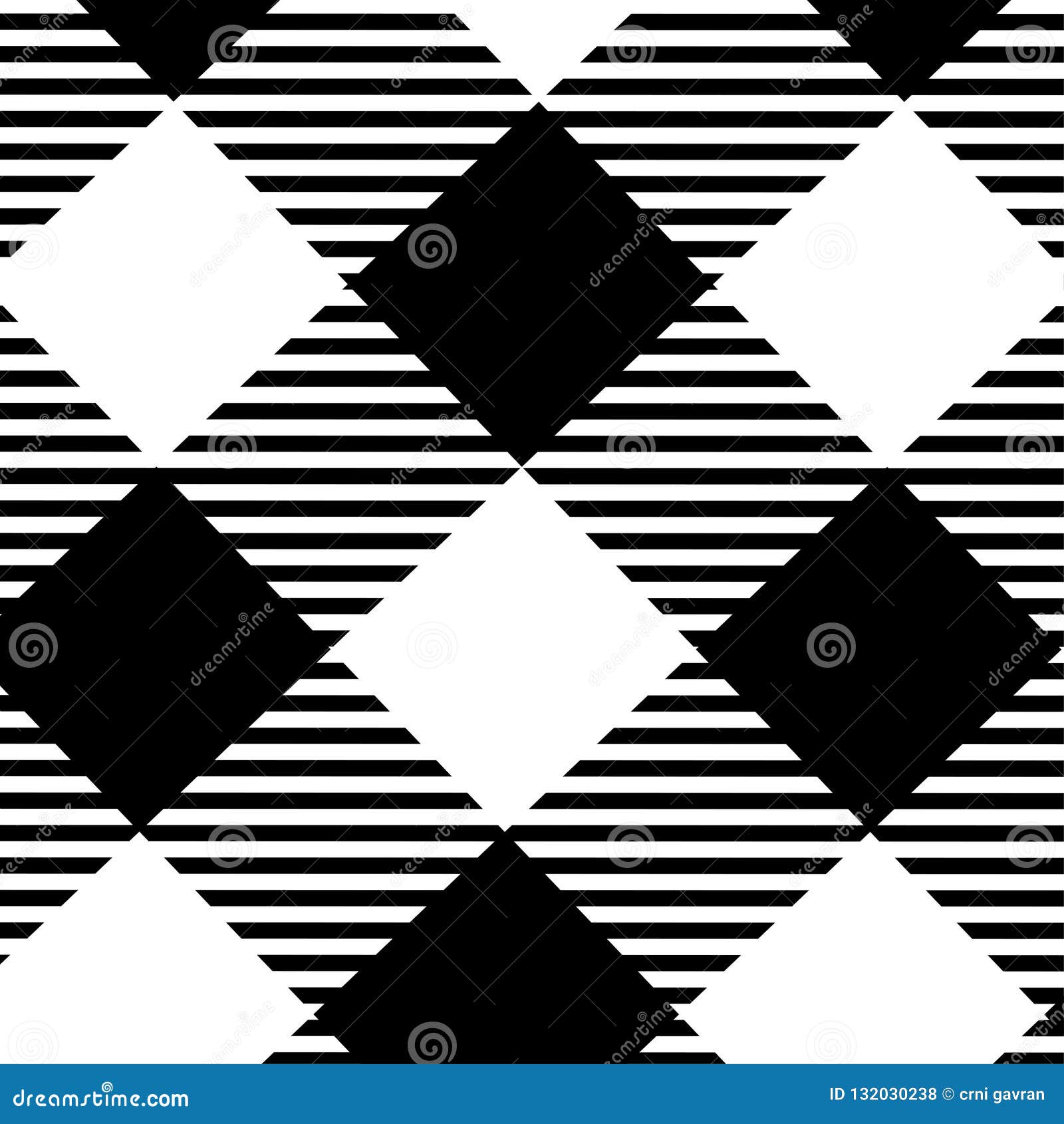 Black Gingham Pattern Background.Texture From Rhombus.Vector Ill Stock