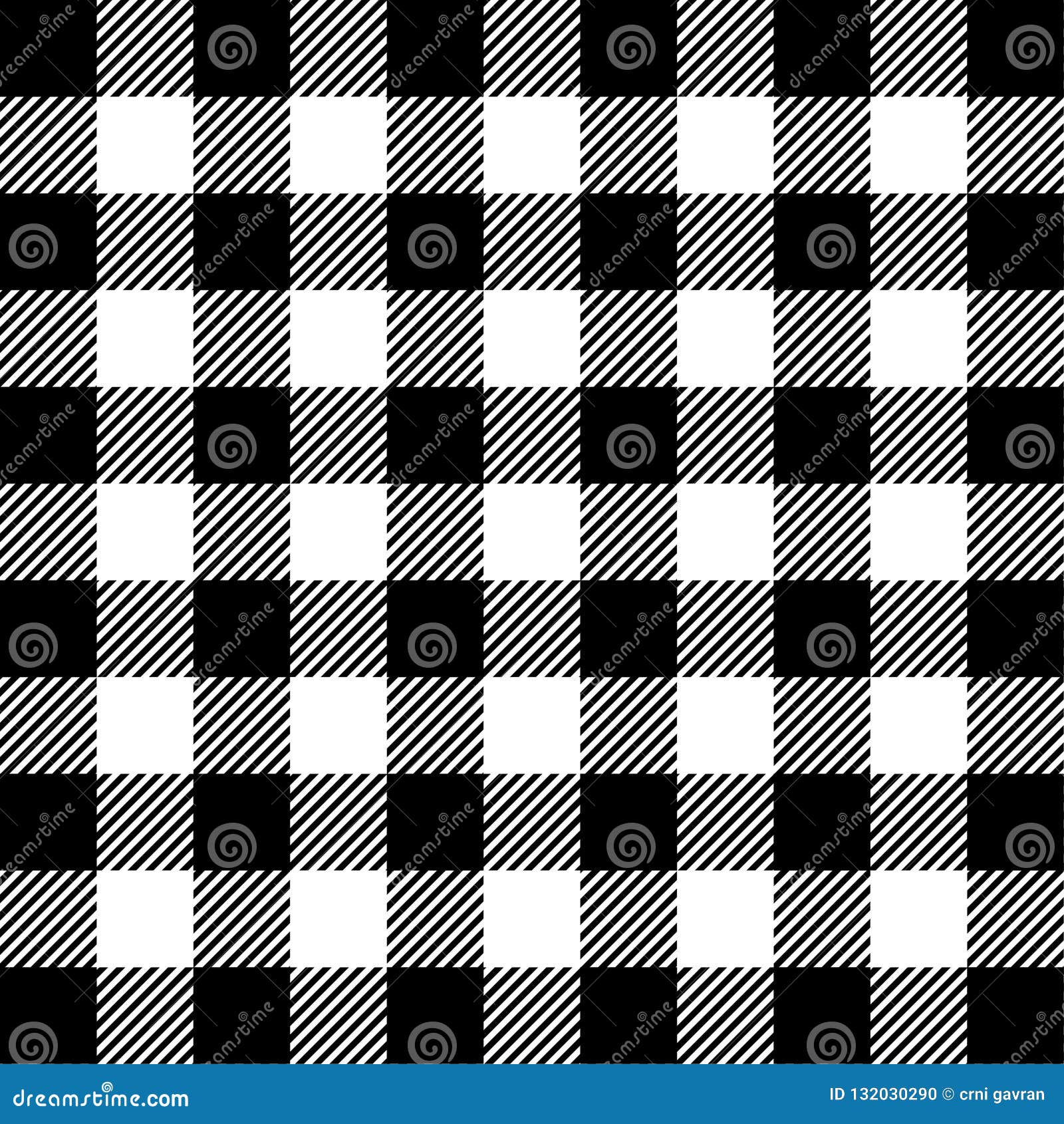 Black Gingham Pattern Background.Texture from Rhombus Stock