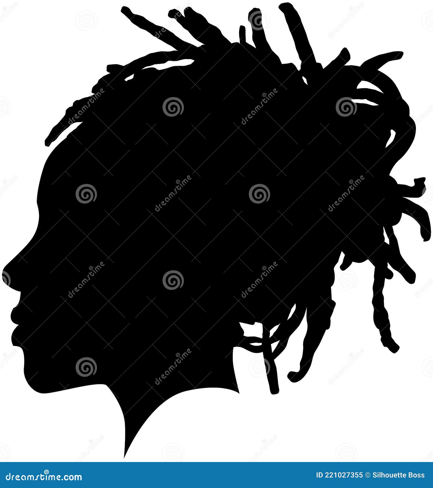 black girl african american female, african woman profile picture. black woman from the side with afroharren. african american afr