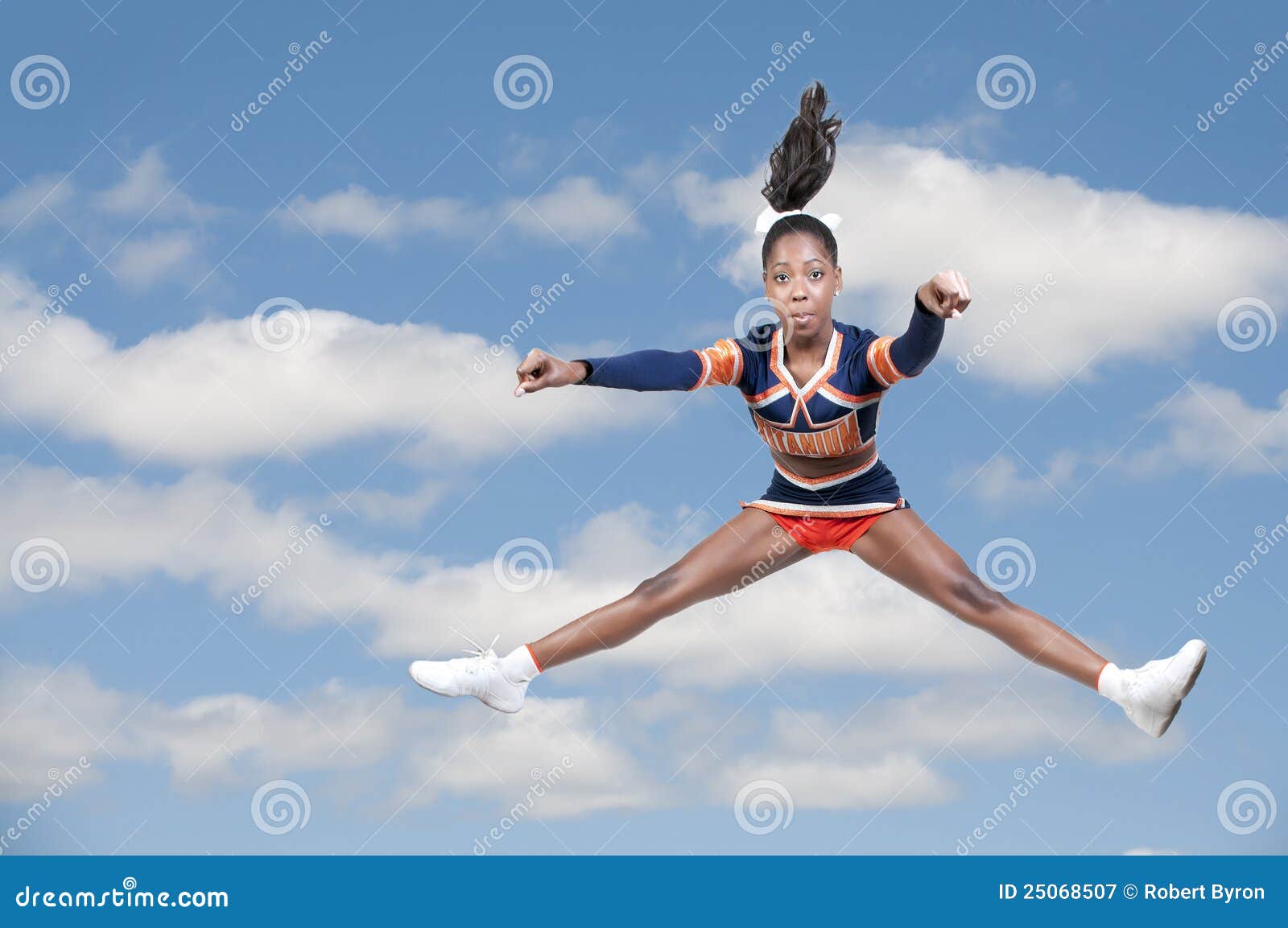 Ebony Cheerleader Fun