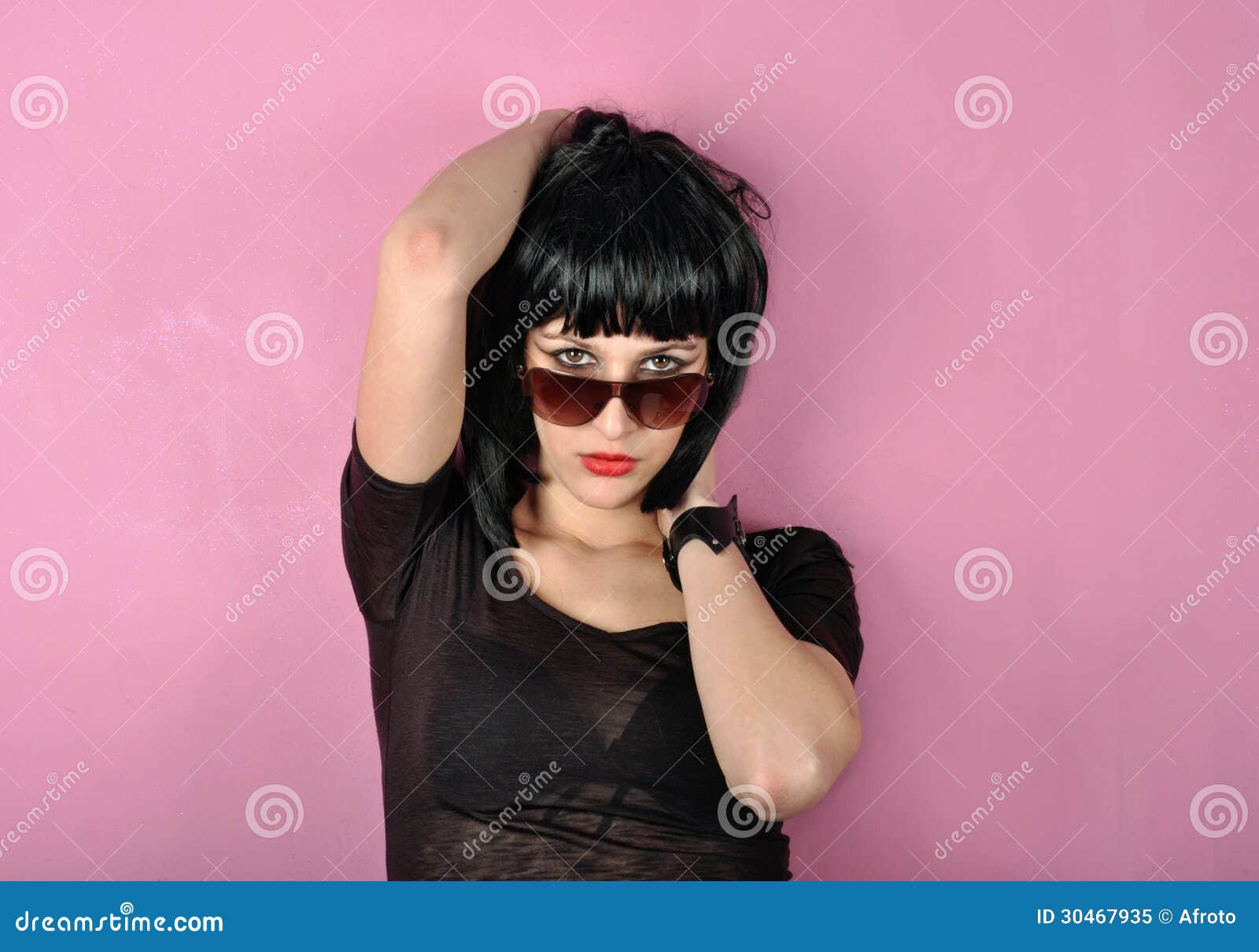 Black girl with sunglasses stock image. Image of sunglasses 30467935