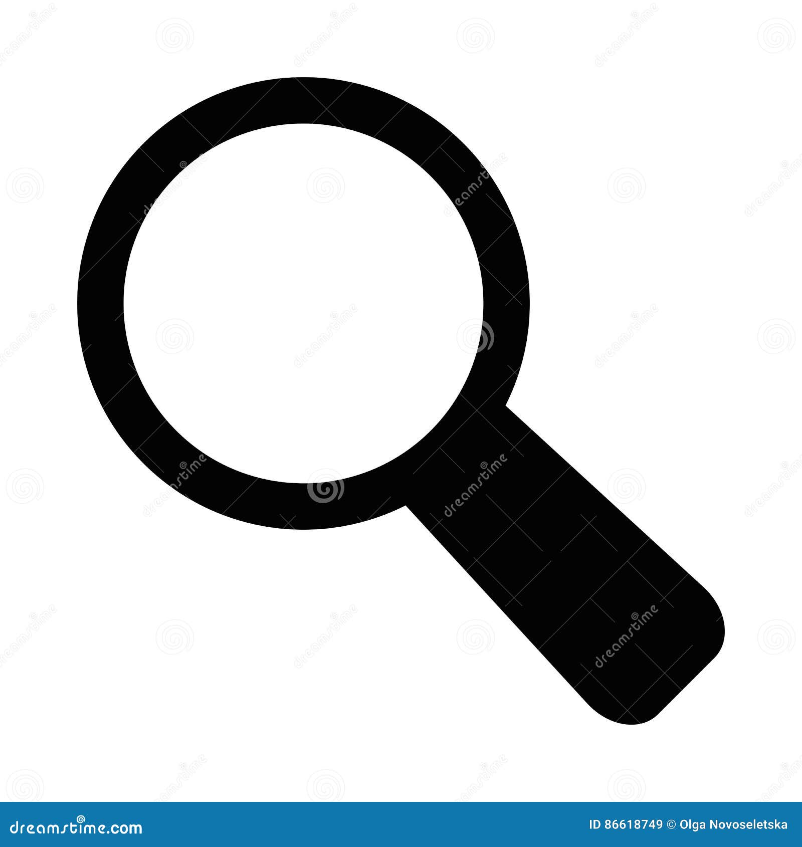 Black glass icon stock vector. Illustration of flat, backdrop - 86618749