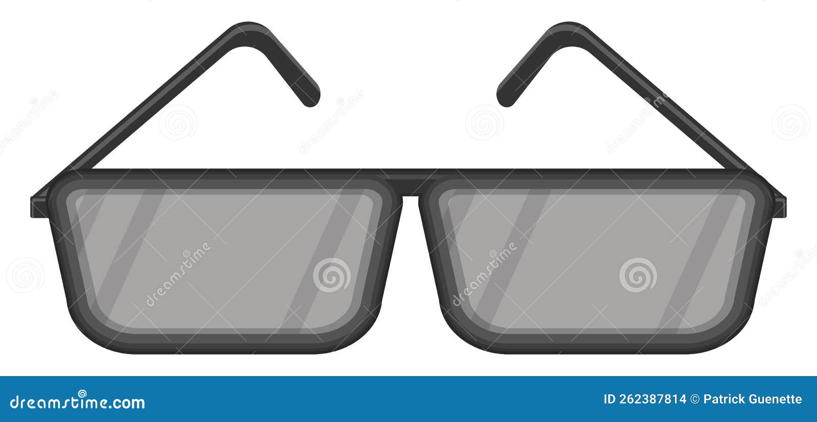 Black glasses, icon stock vector. Illustration of protection 262387814