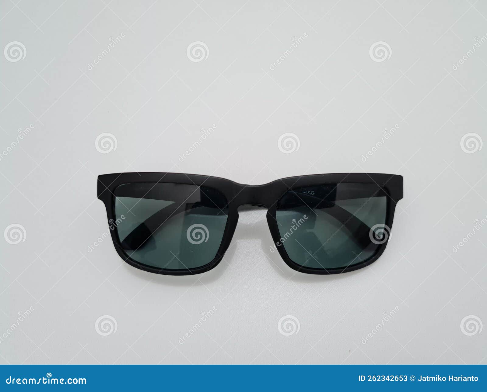 Black Glasses Made of Plastic and Black Frames Stock Image Image of