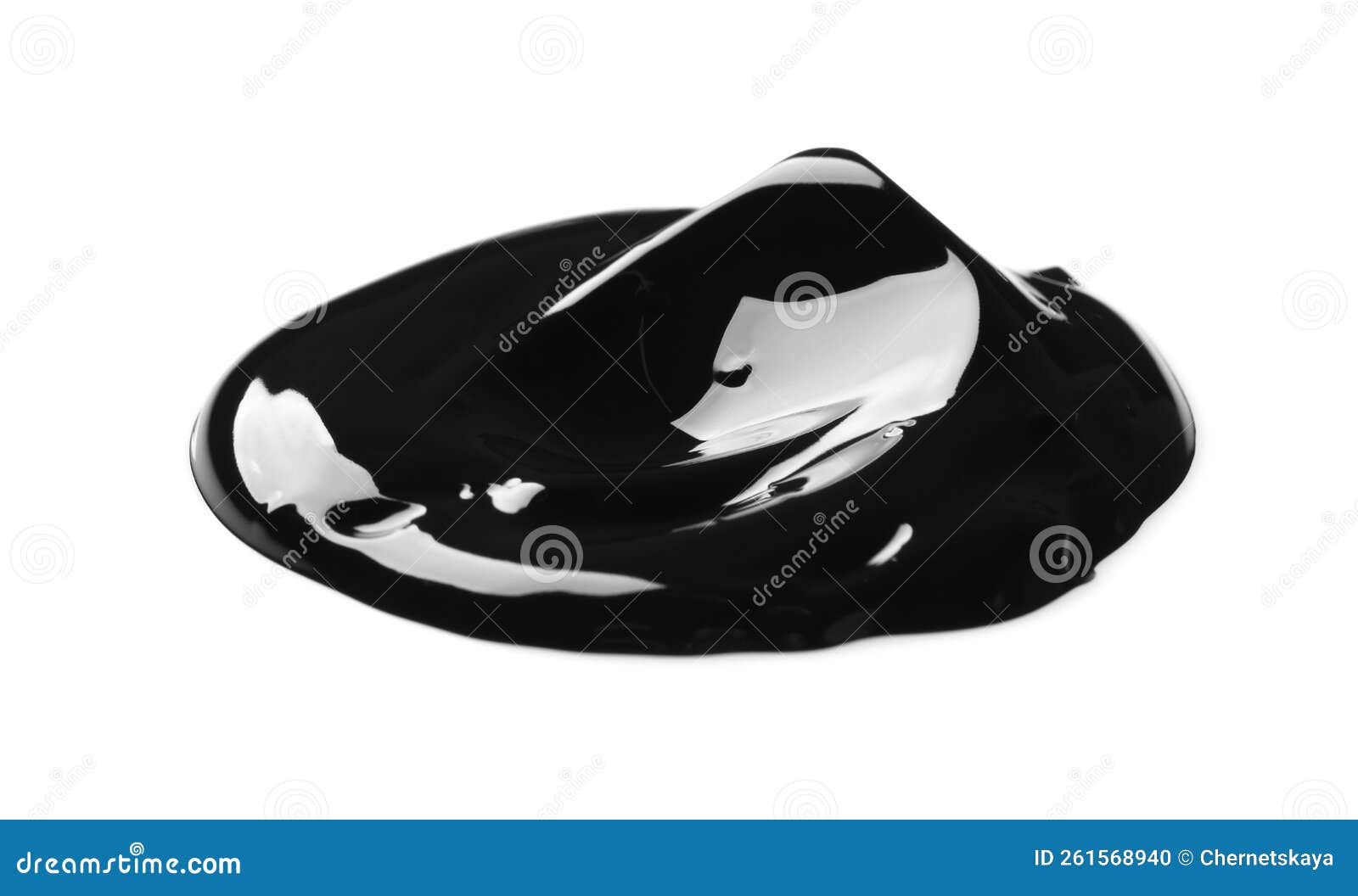 Black Glossy Paint Sample on White Background Stock Photo Image of