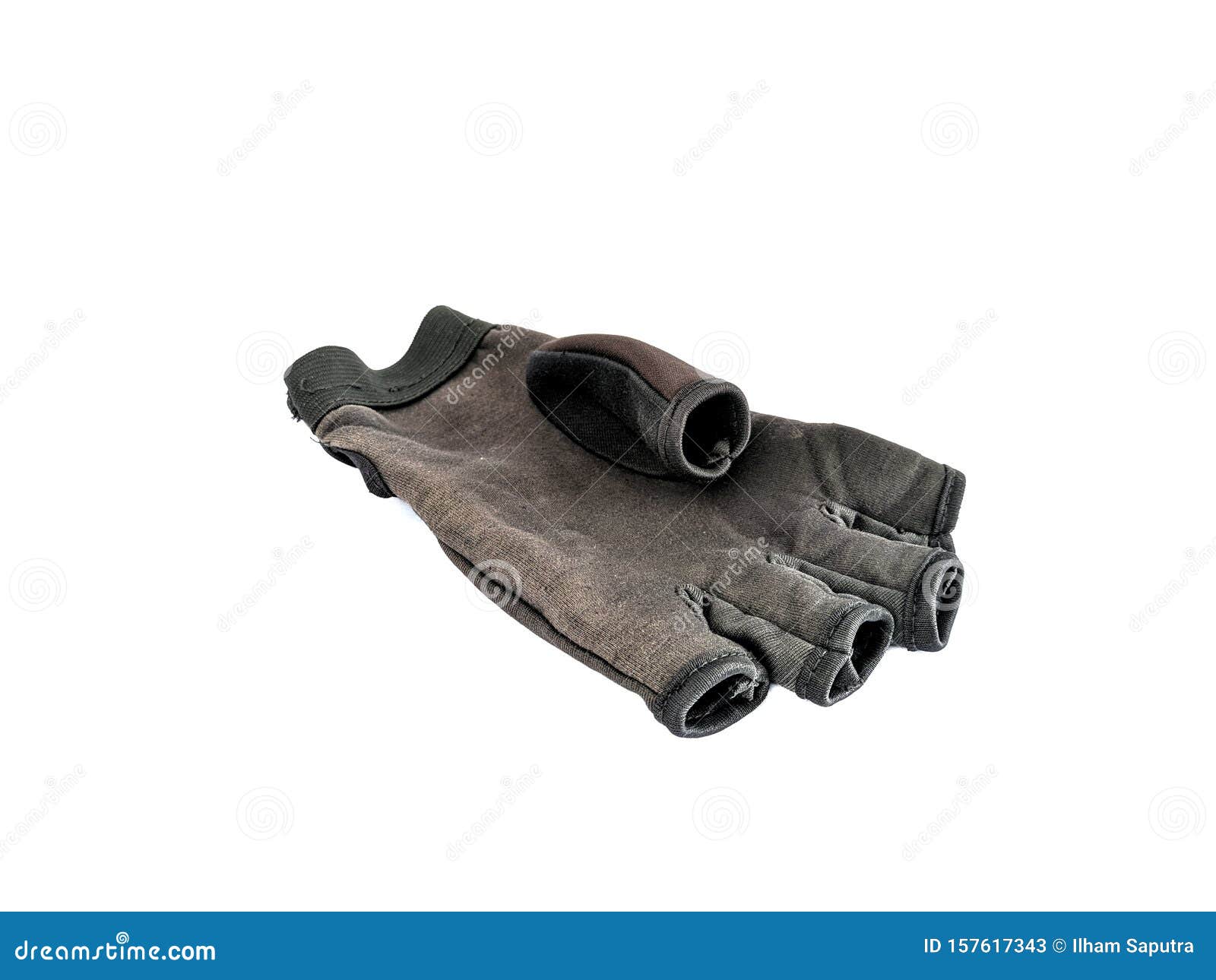 Black Gloves Isolated on White Background Stock Image - Image of glove