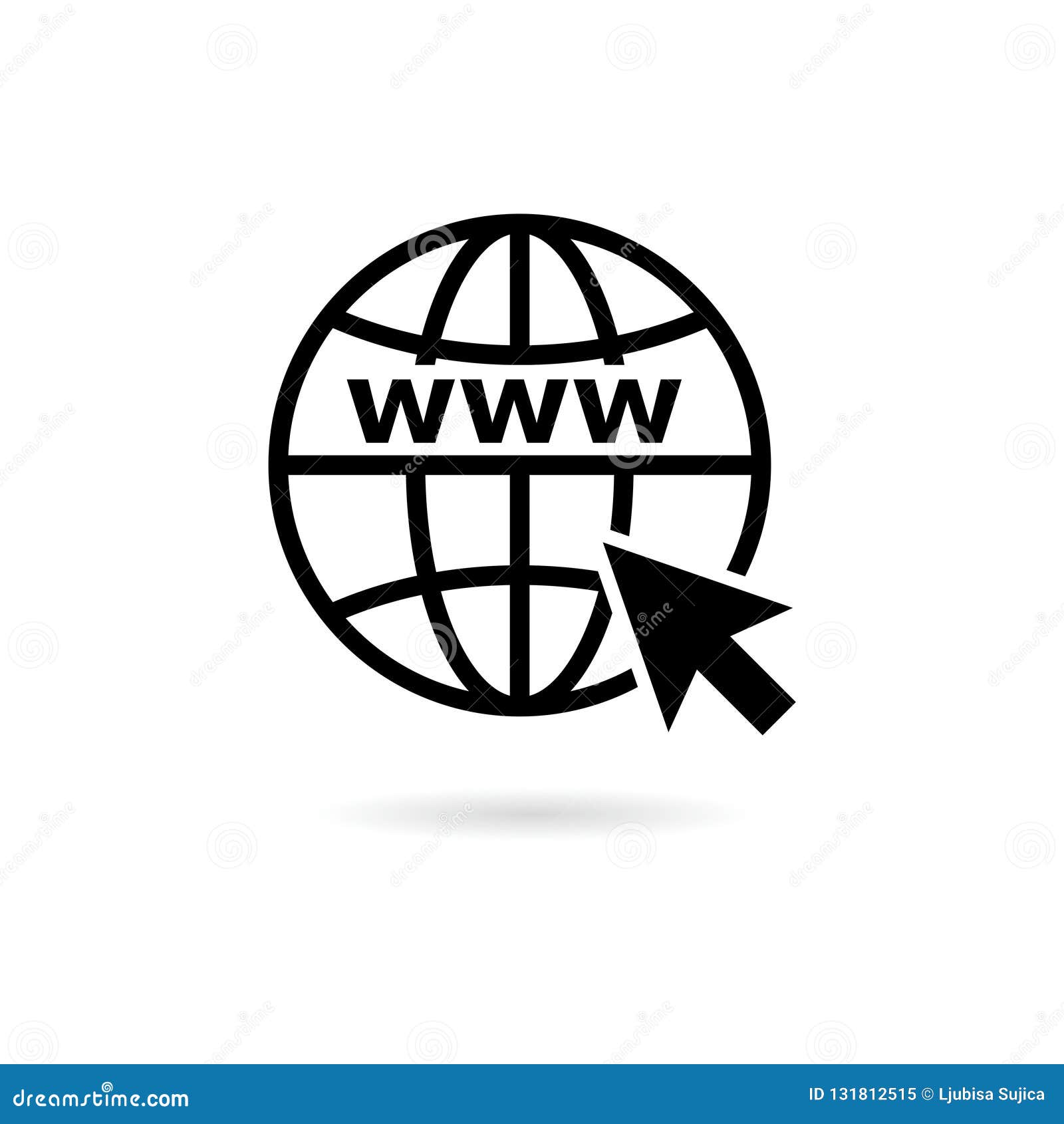 Escarpado objetivo Correo aéreo Black Go To Web Sign, Internet Icon or Logo Stock Vector - Illustration of  symbol, vector: 131812515