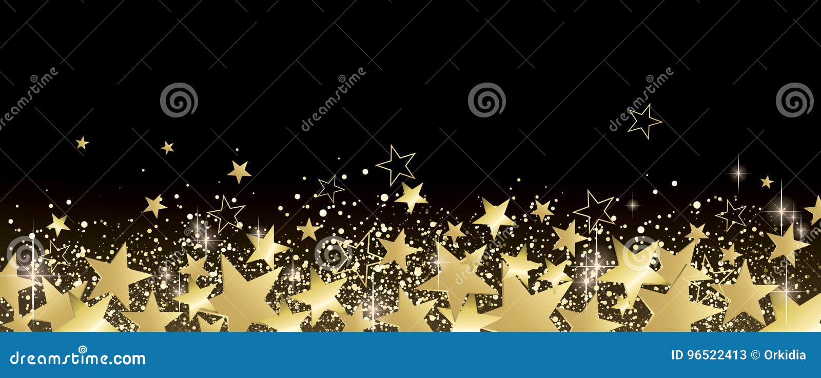 Black and gold banner stock vector. Illustration of banner - 96522413