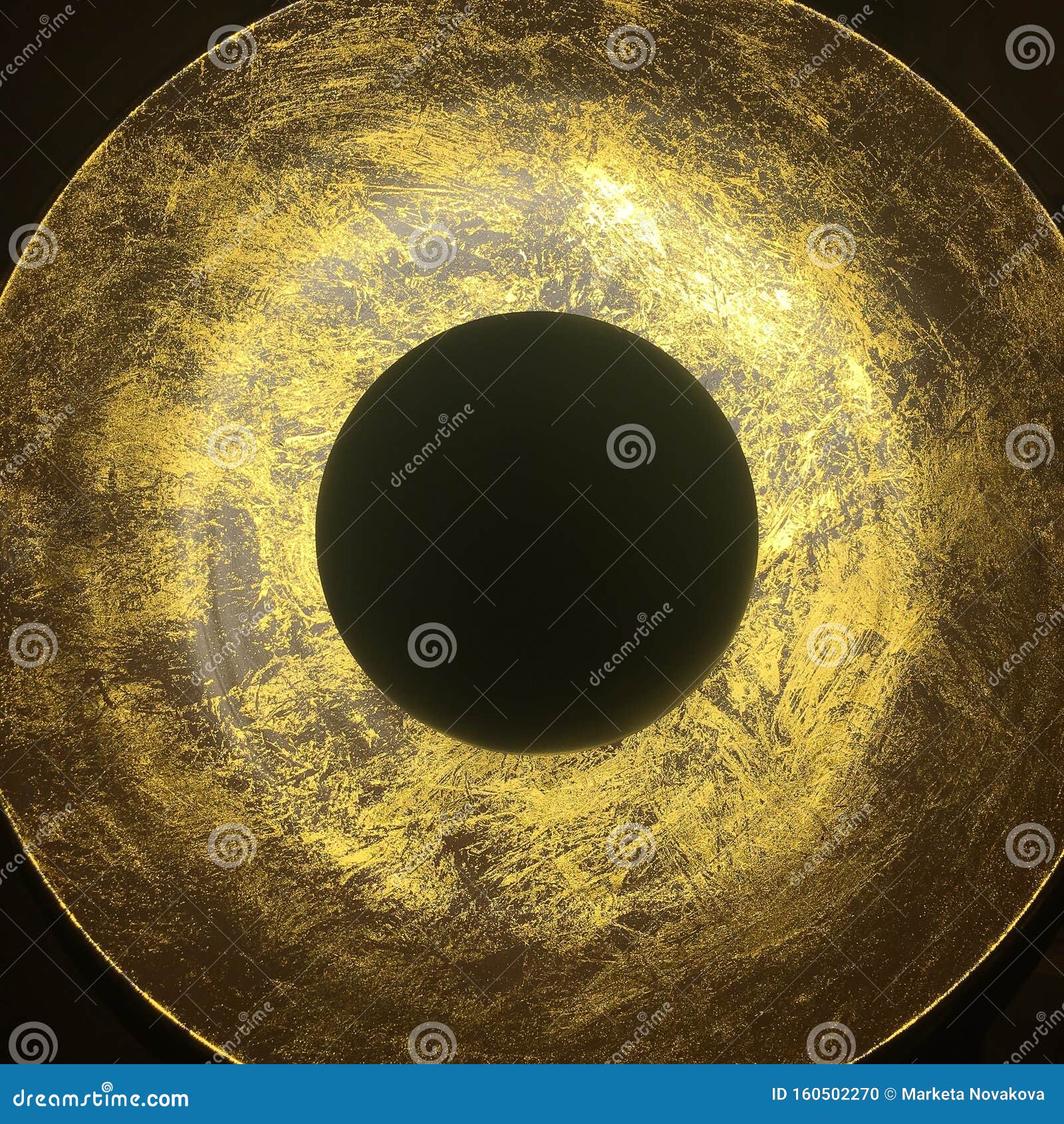 A black background with a bunch of yellow circles photo – Free