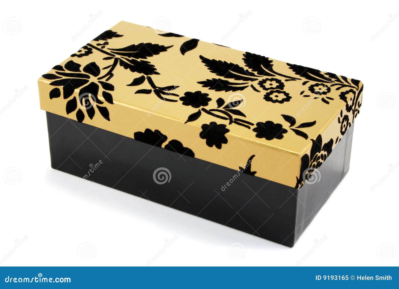 Black And Gold Gift Box Royalty Free Stock Photo Image 9193165