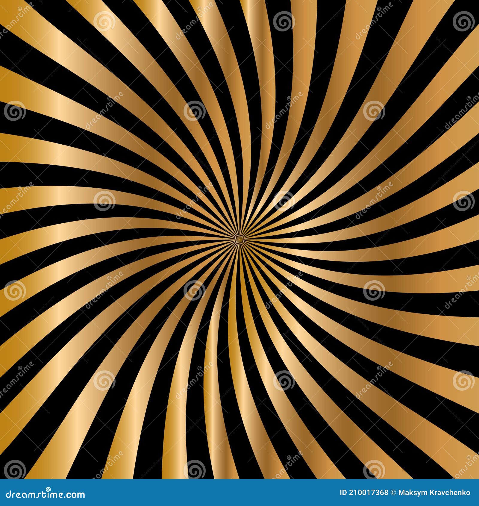 Black and Gold Shiny Background. Vector Illustration Stock Vector