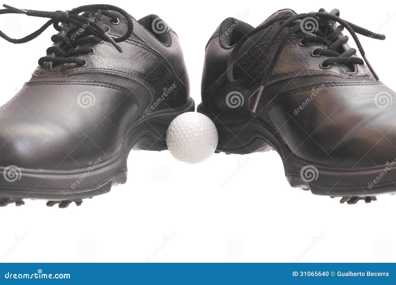 Black Golf Shoes stock photo. Image of golfing, golf 31065640