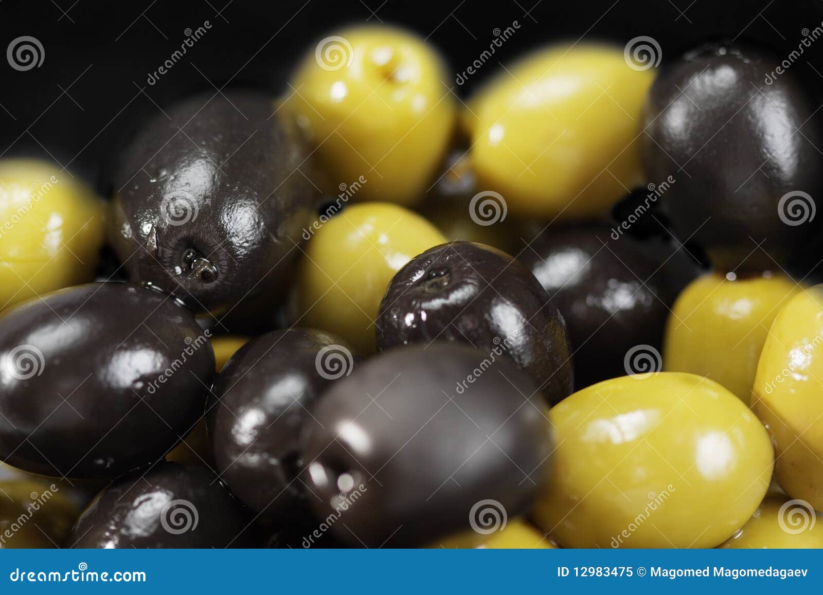 Black and Green Olives in a Bulk Stock Image Image of fruit, vegan
