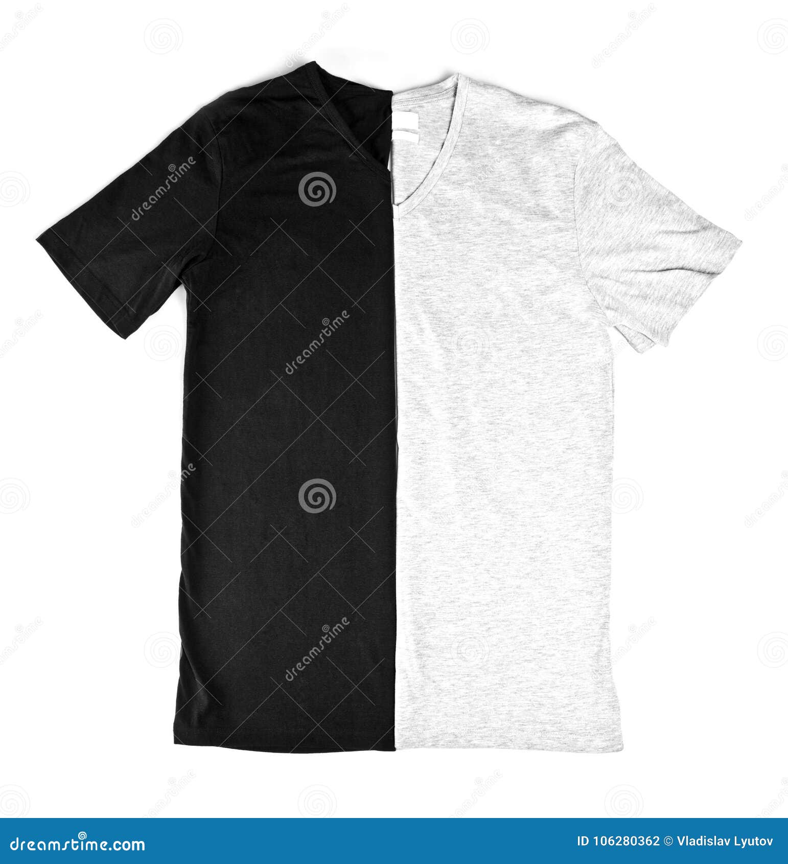 Black and Grey TShirts Mockup, Ready To Replace Your Design Stock